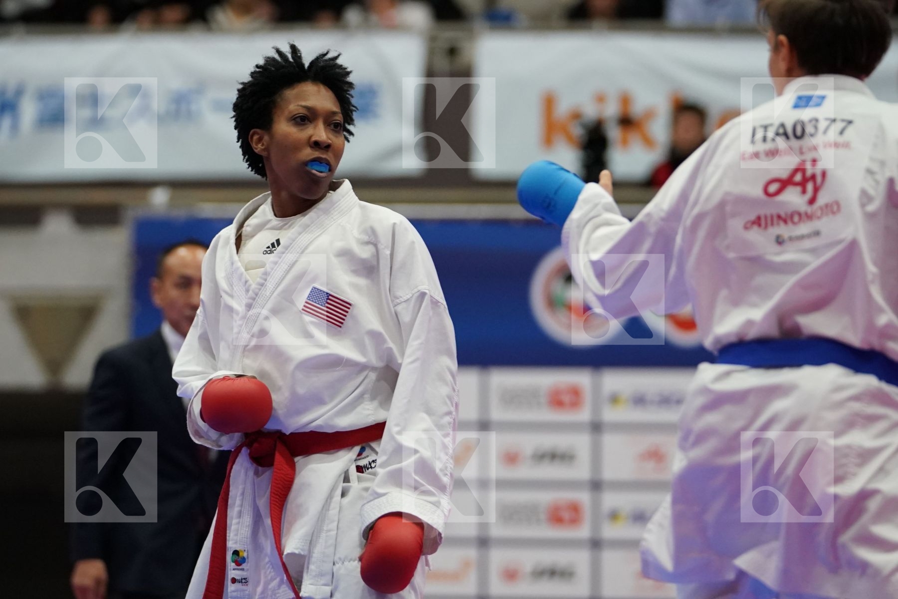 MURPHY CHERYL (USA) VS SEMERARO SILVIA (ITALY) in Senior Kumite Ð 68 Kg - Bronze bout