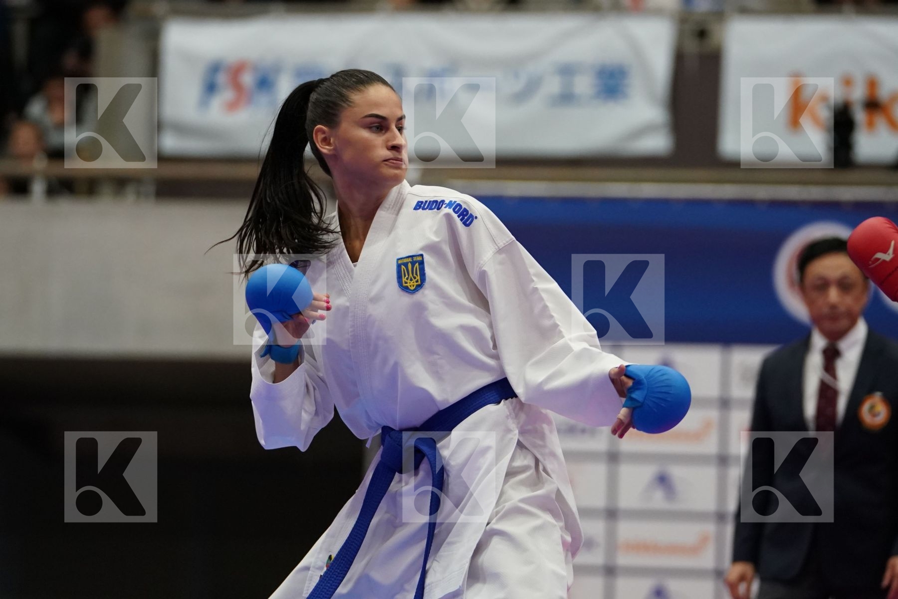 DEBATTY LUANA (BELGIUM) VS MELNYK HALYNA (UKRAINE) in Senior Kumite Ð 68 Kg - Bronze bout