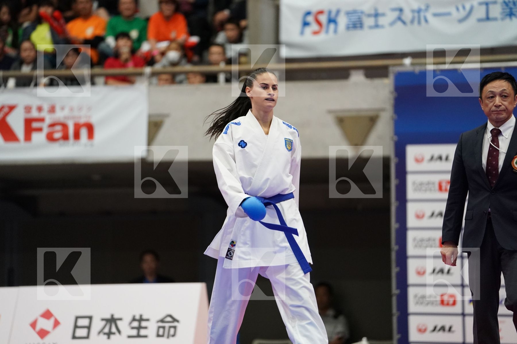 DEBATTY LUANA (BELGIUM) VS MELNYK HALYNA (UKRAINE) in Senior Kumite Ð 68 Kg - Bronze bout