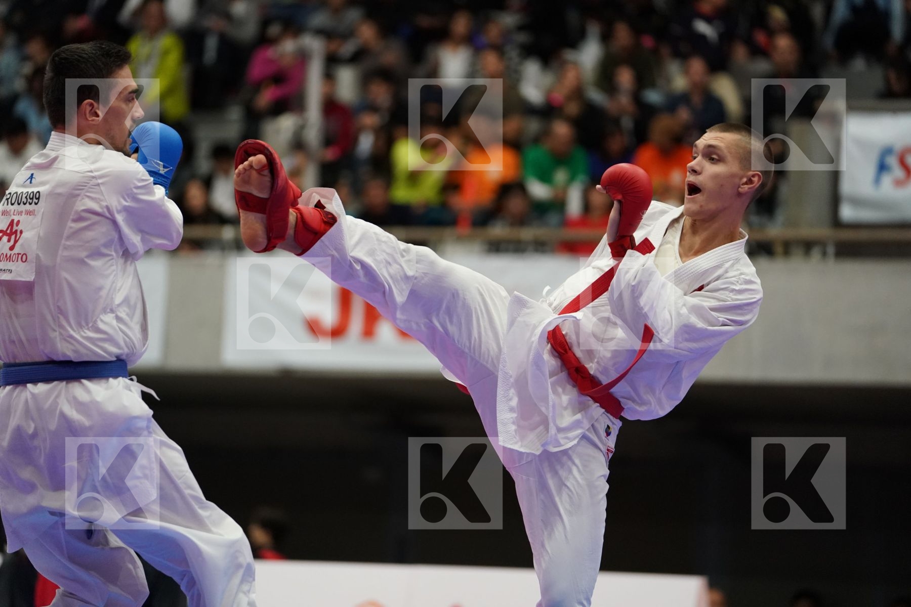 ISAKAU ANTON (BELARUS) VS KVESIC IVAN (CROATIA) in Senior Kumite Ð 84 Kg - Bronze bout