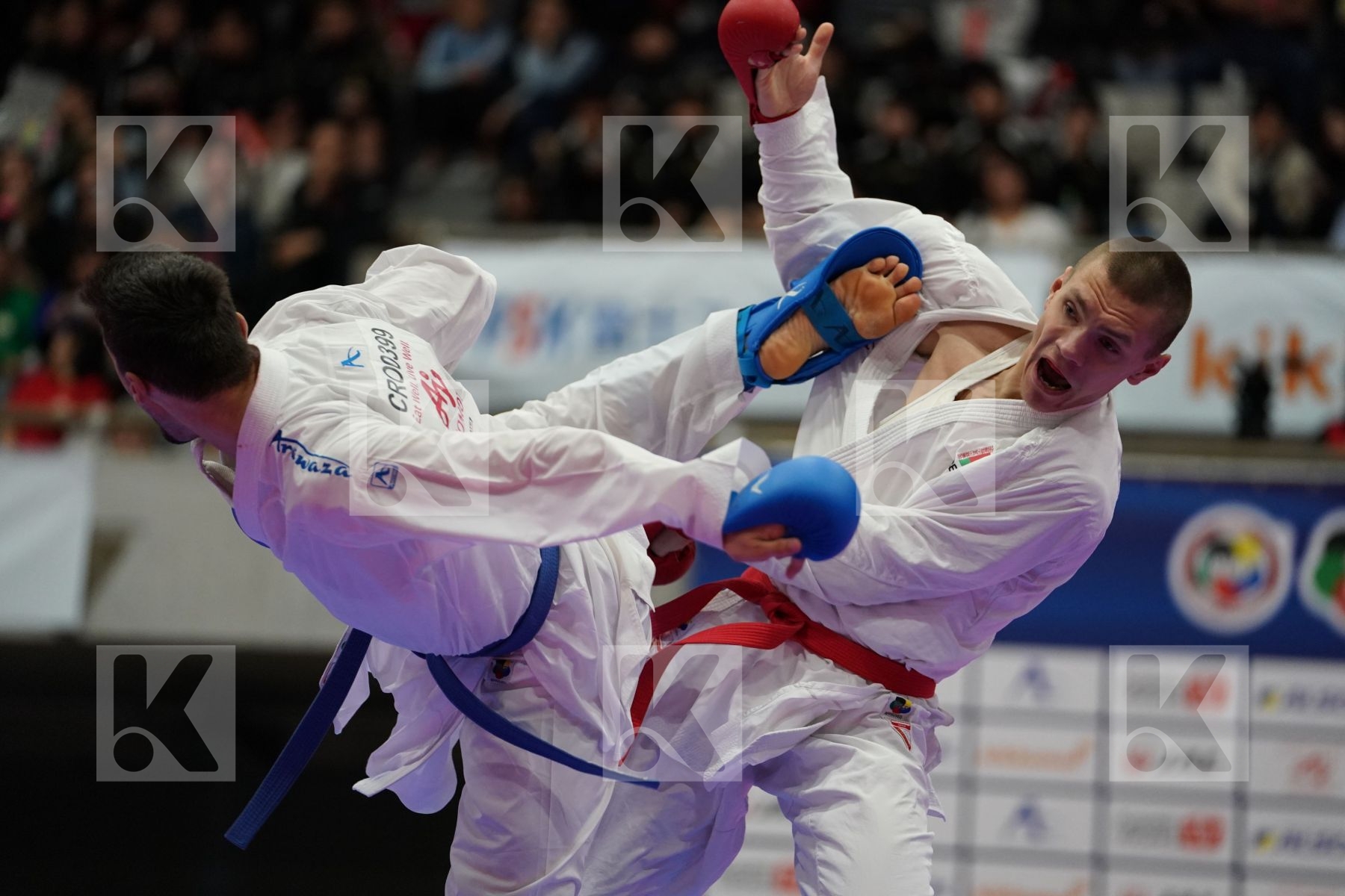 ISAKAU ANTON (BELARUS) VS KVESIC IVAN (CROATIA) in Senior Kumite Ð 84 Kg - Bronze bout