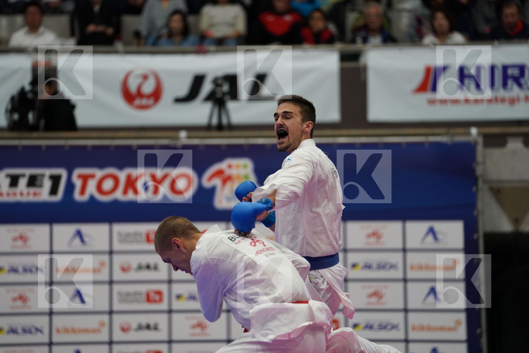 ISAKAU ANTON (BELARUS) VS KVESIC IVAN (CROATIA) in Senior Kumite Ð 84 Kg - Bronze bout