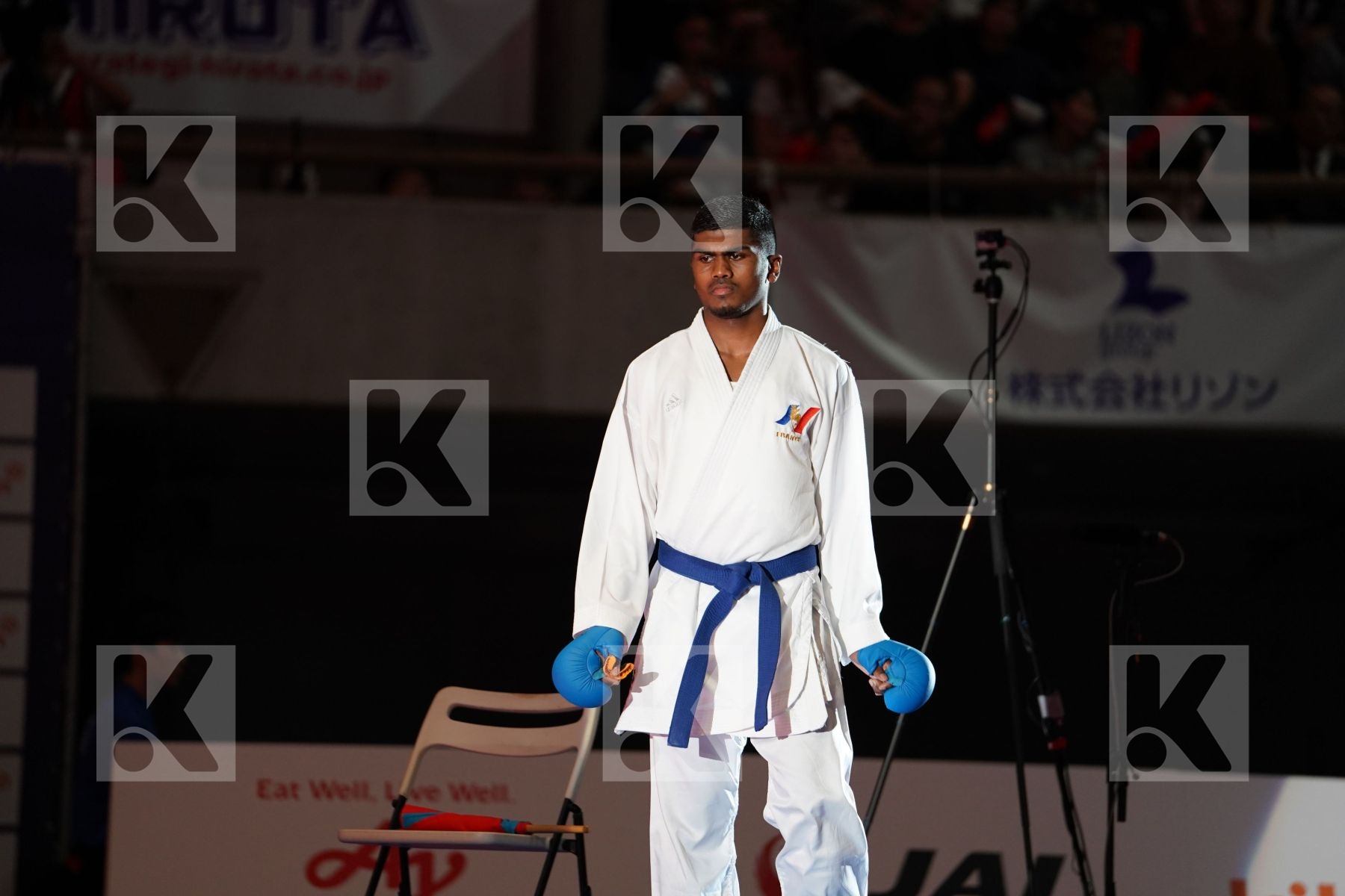 SAMDAN ERAY (TURKEY) VS KANAGASINGAM KAJITH (FRANCE) in Senior Kumite -60 Kg - Gold bout