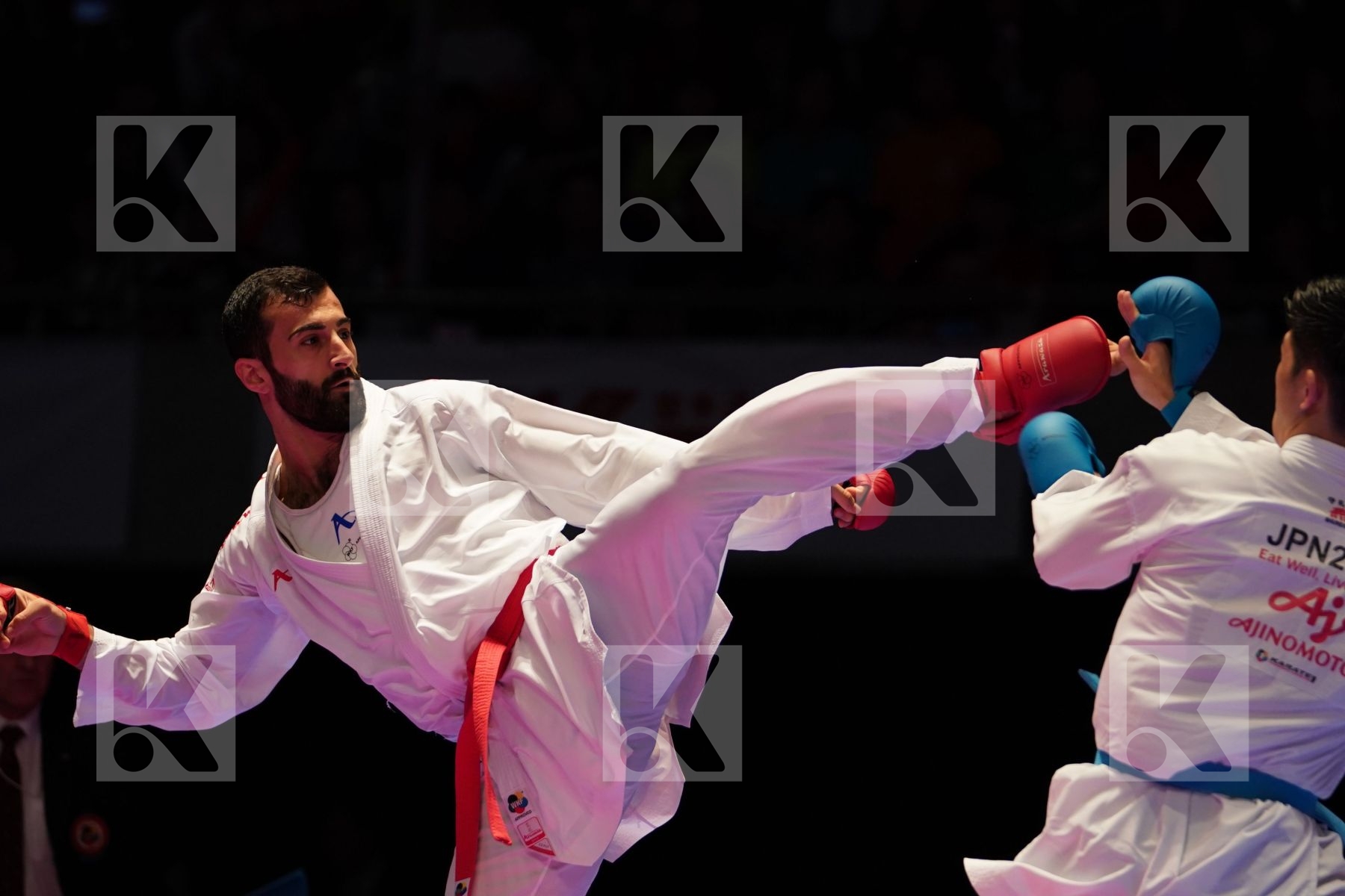 AKTAS UGUR (TURKEY) VS SHIMADA RIKITO (JAPAN) in Senior Kumite Ð 84 Kg - Gold bout