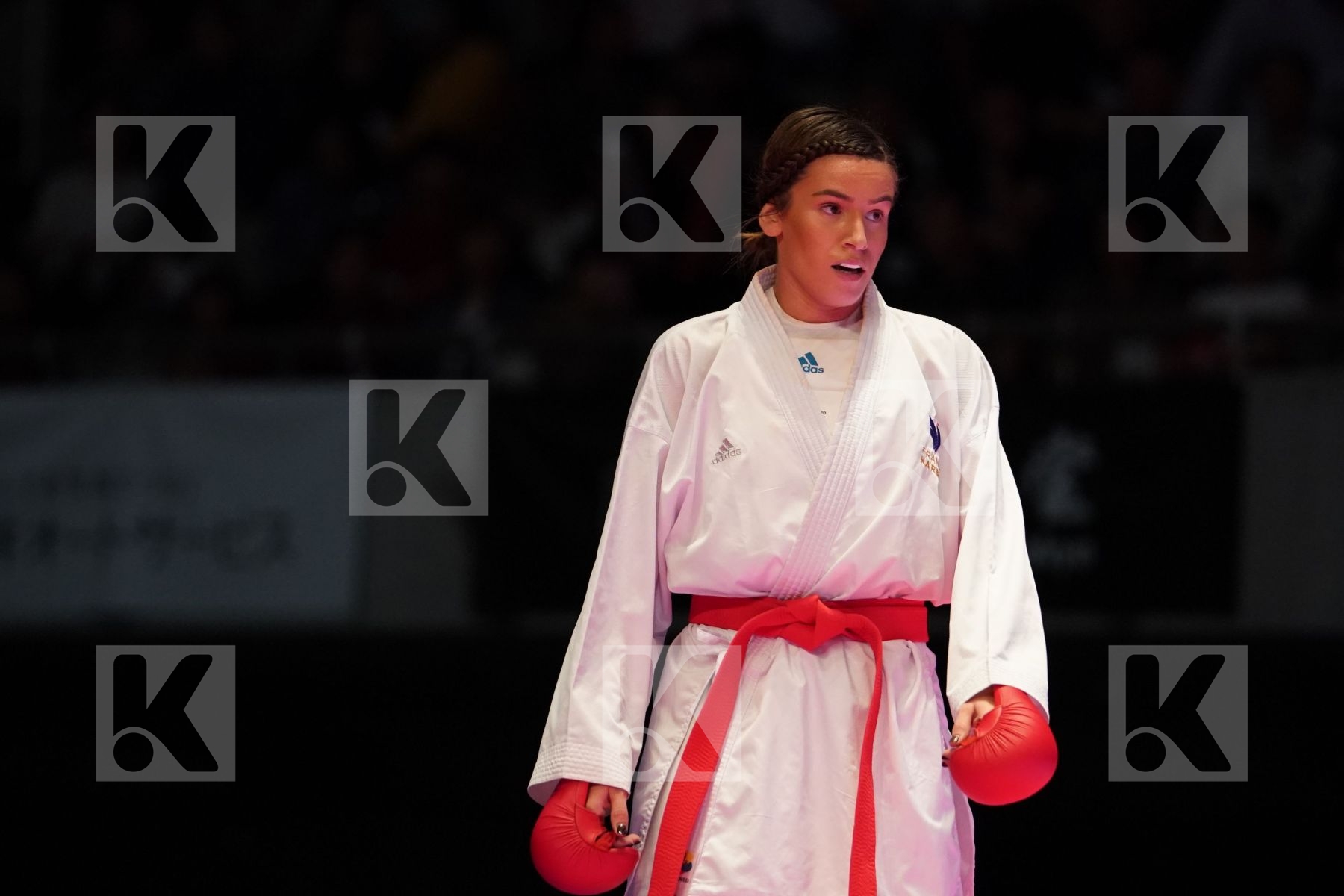 GARCIA NANCY (FRANCE) VS UEKUSA AYUMI (JAPAN) in Senior Kumite 68+ Kg - Gold bout