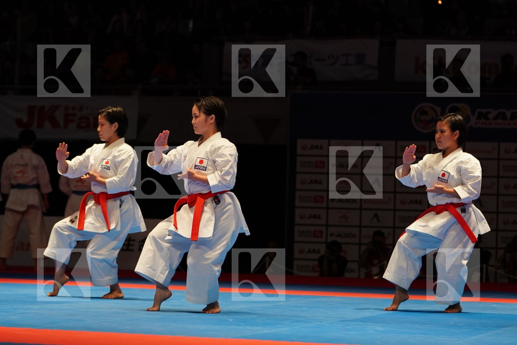 JAPAN (GIBO, KOKUBO, MINAMOTO) in Senior Team Female Kata - Gold bout