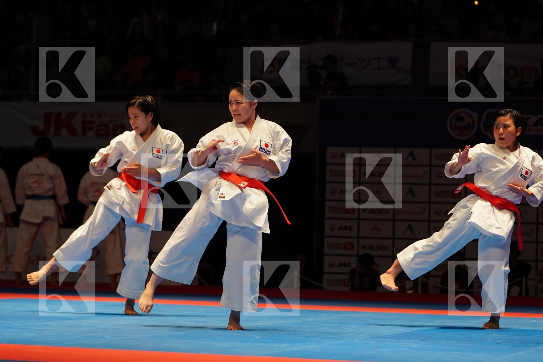 JAPAN (GIBO, KOKUBO, MINAMOTO) in Senior Team Female Kata - Gold bout