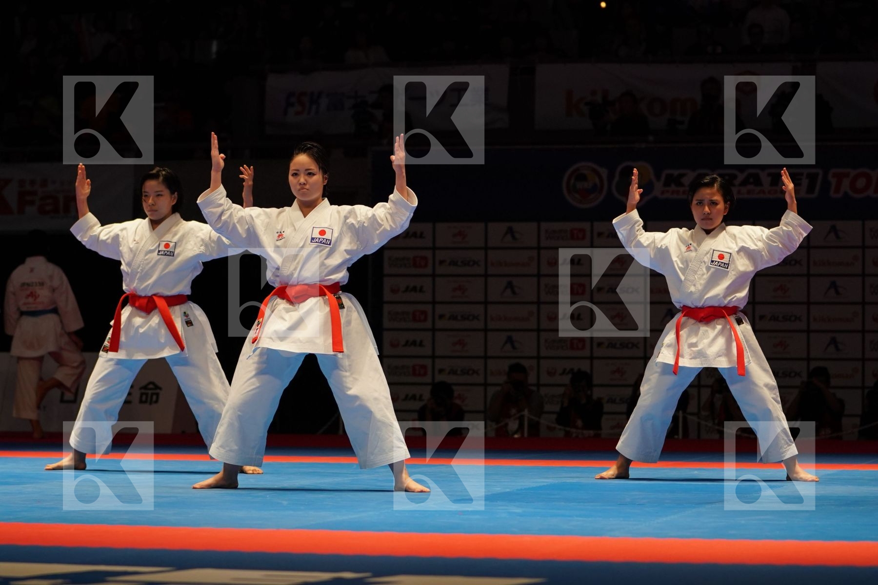 JAPAN (GIBO, KOKUBO, MINAMOTO) in Senior Team Female Kata - Gold bout