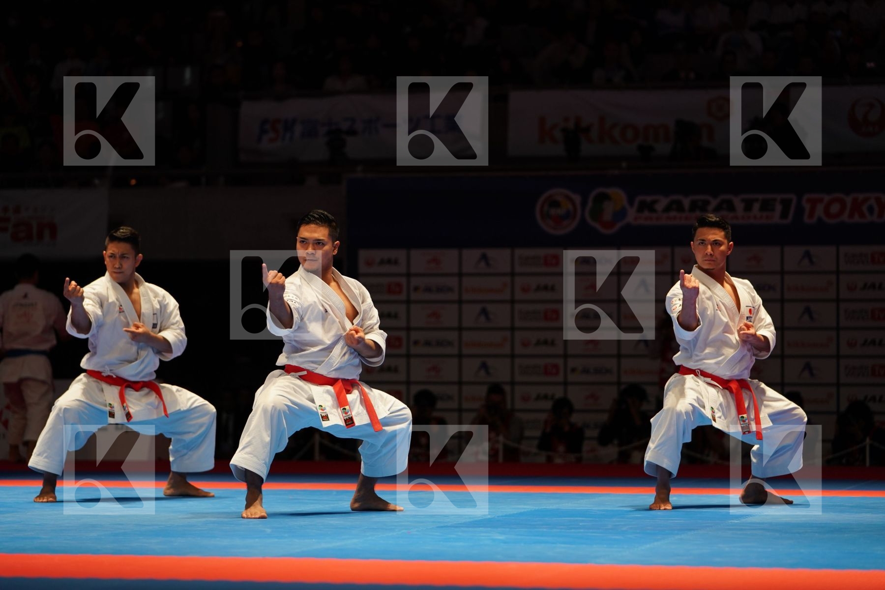 JAPAN (KINJO, KIYUNA, UEMURA) in Senior Team Male Kata - Gold bout