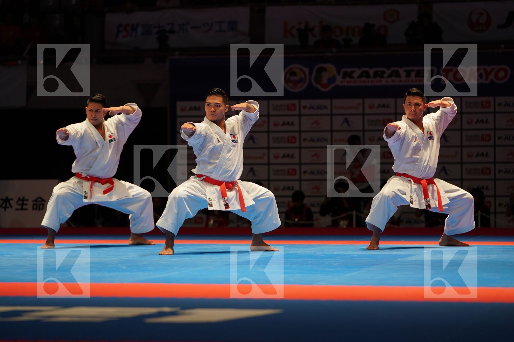 JAPAN (KINJO, KIYUNA, UEMURA) in Senior Team Male Kata - Gold bout