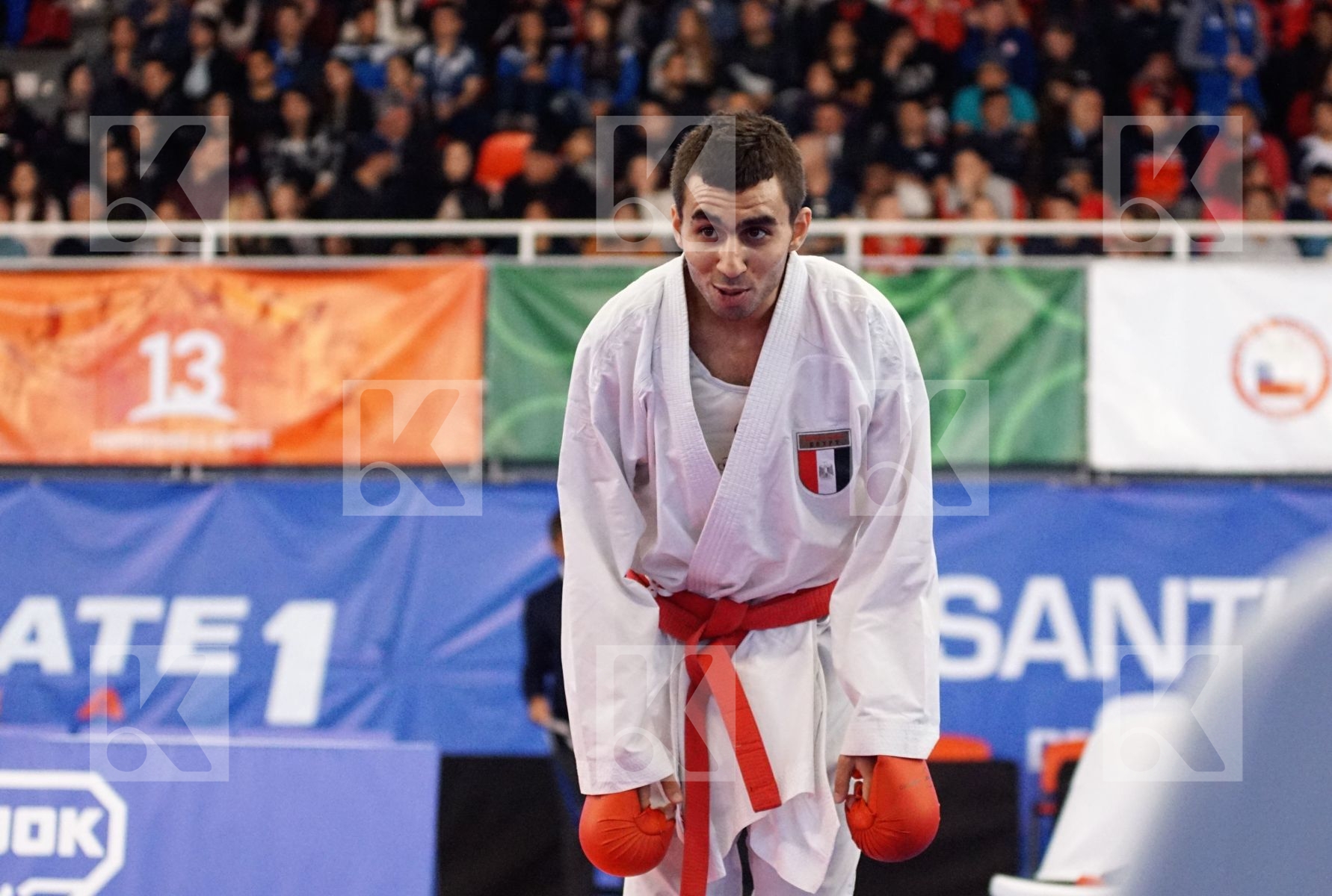 ABOEITTA KARIME 	(EGYPT) vs KAJIHARA TATSUTO (JAPAN) in Senior Kumite -60 Kg - Gold bout