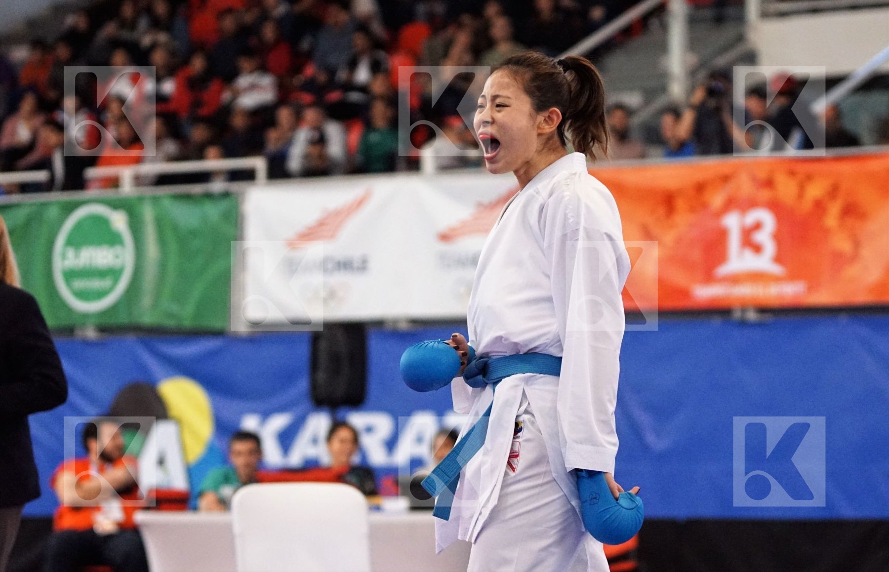 MELNYK HALYNA (UKRAINE) vs GONG LI (CHINA) in Senior Kumite Ð 68 Kg - Gold bout