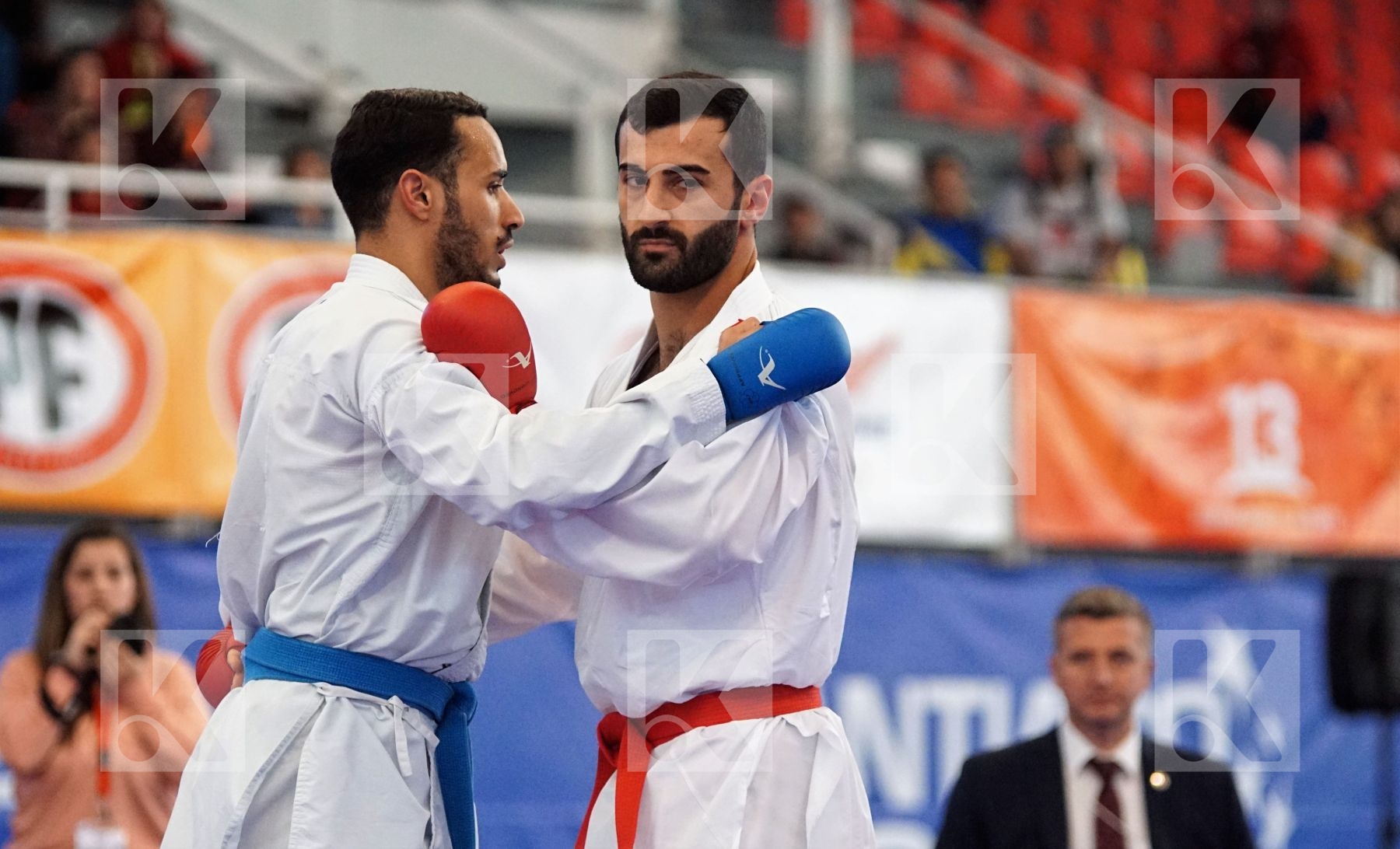 AKTAS UGUR (TURKEY) vs ABDESSELEM FAROUK (FRANCE) in Senior Kumite Ð 84 Kg - Gold bout