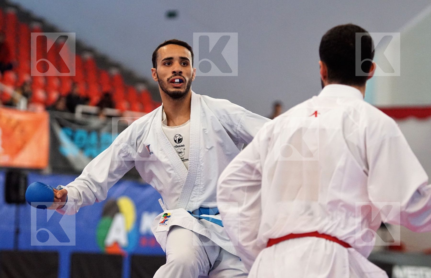 AKTAS UGUR (TURKEY) vs ABDESSELEM FAROUK (FRANCE) in Senior Kumite Ð 84 Kg - Gold bout