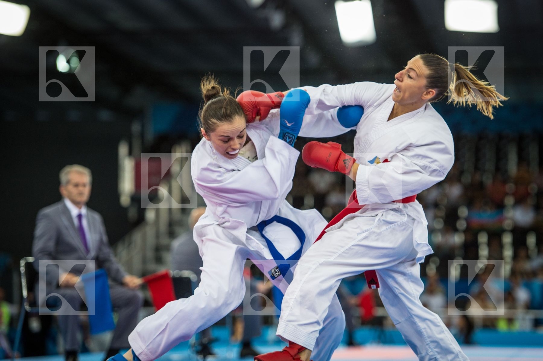 -50 kg day1 France Kryva Kateryna kumite qualification Recchia A