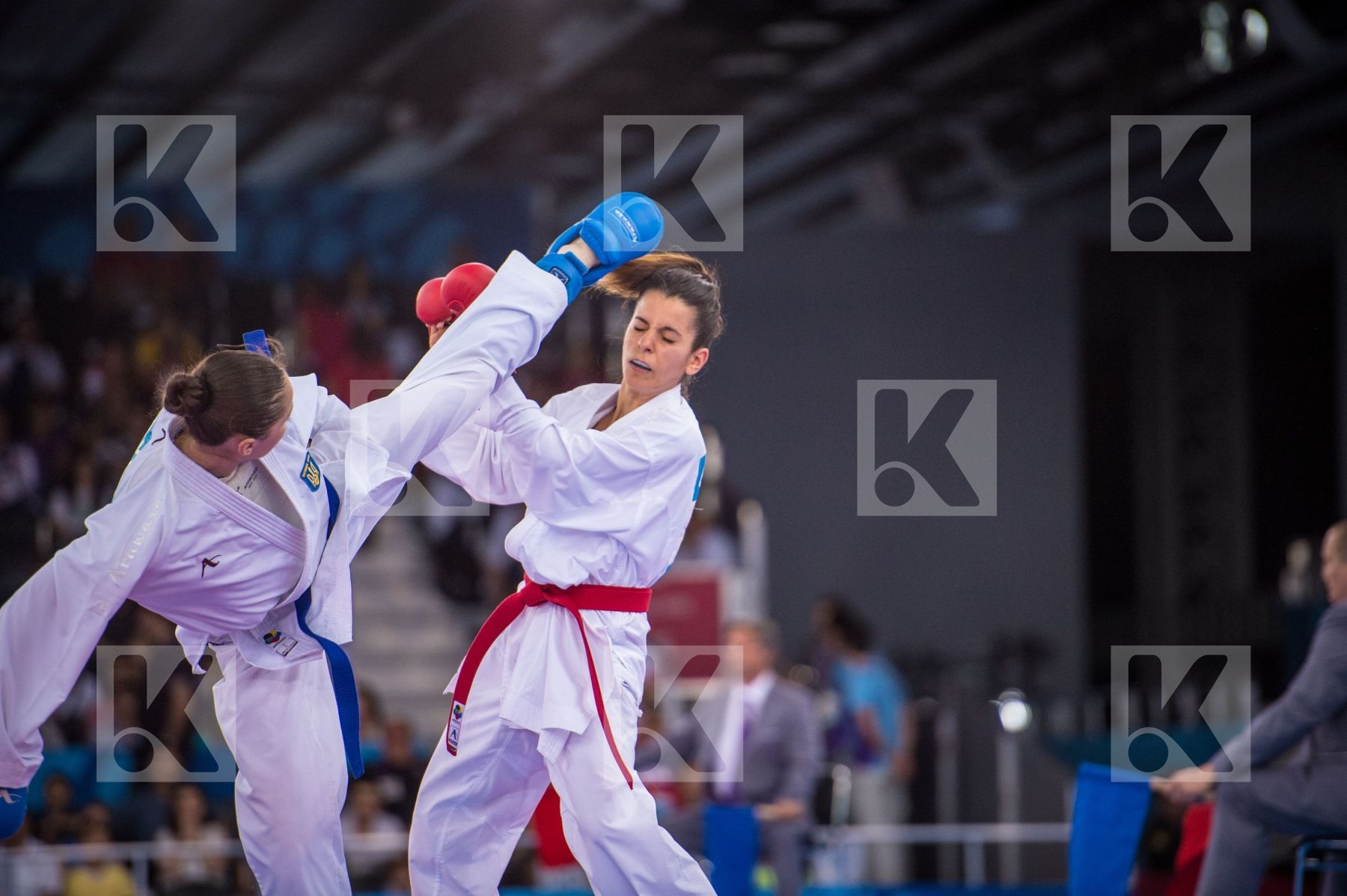 -50 kg Bugur Duygu day1 Germany Kryva Kateryna kumite qualificat