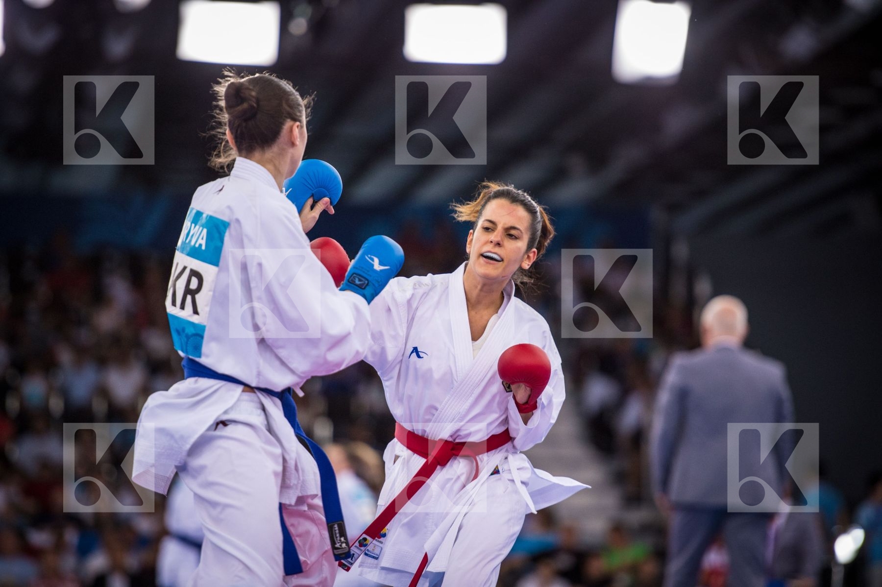 -50 kg Bugur Duygu day1 Germany Kryva Kateryna kumite qualificat