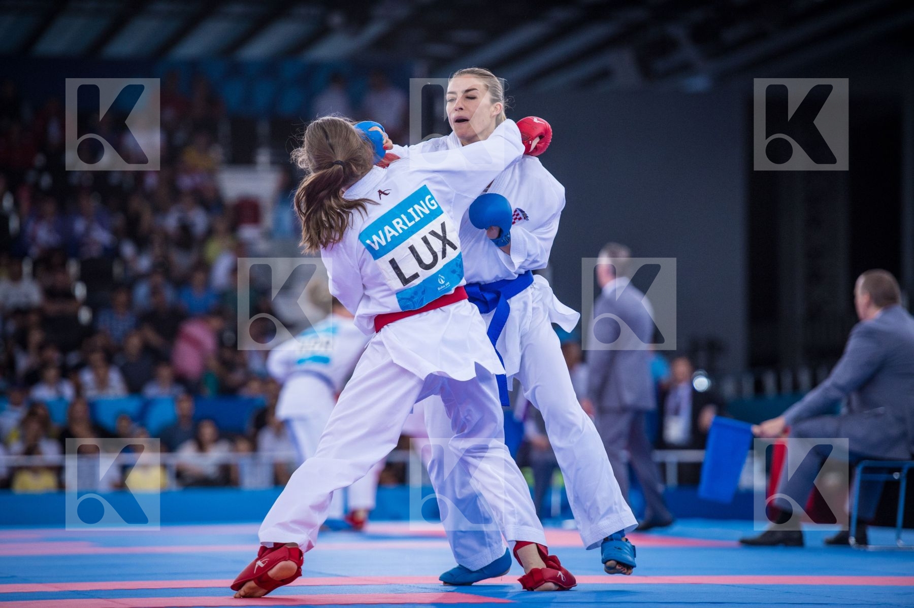-55 kg Croatia day1 Kovacevic Jelena kumite Luxembourg qualifica