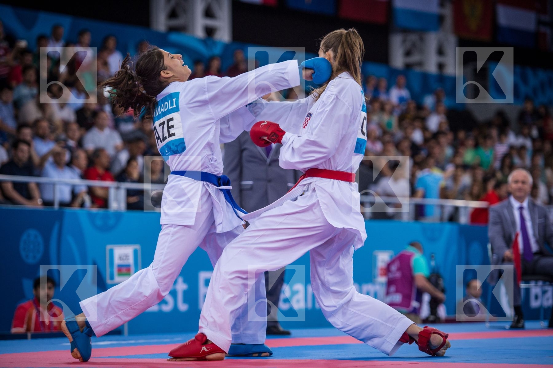 +68 kg Azerbaijan Croatia day2 kumite Martinovic Masa qualificat