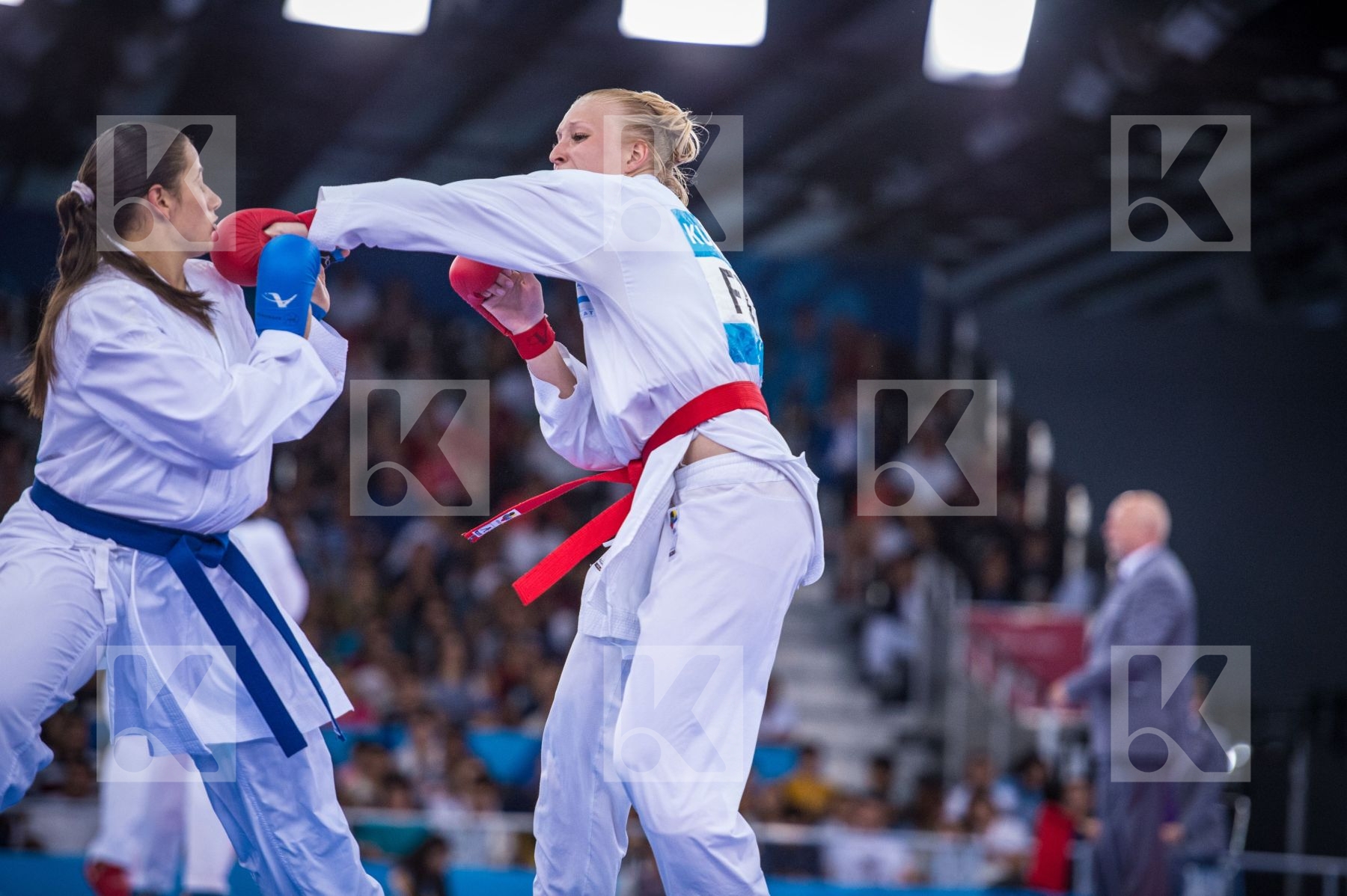 +68 kg Bulgaria day2 Finland Ganeva Borislava kumite Kuusisto He