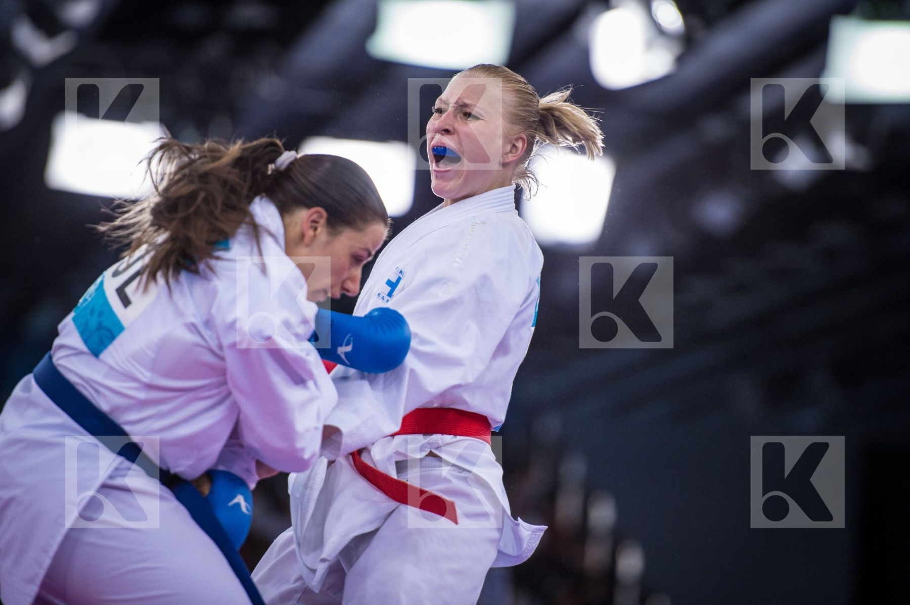 +68 kg Bulgaria day2 Finland Ganeva Borislava kumite Kuusisto He