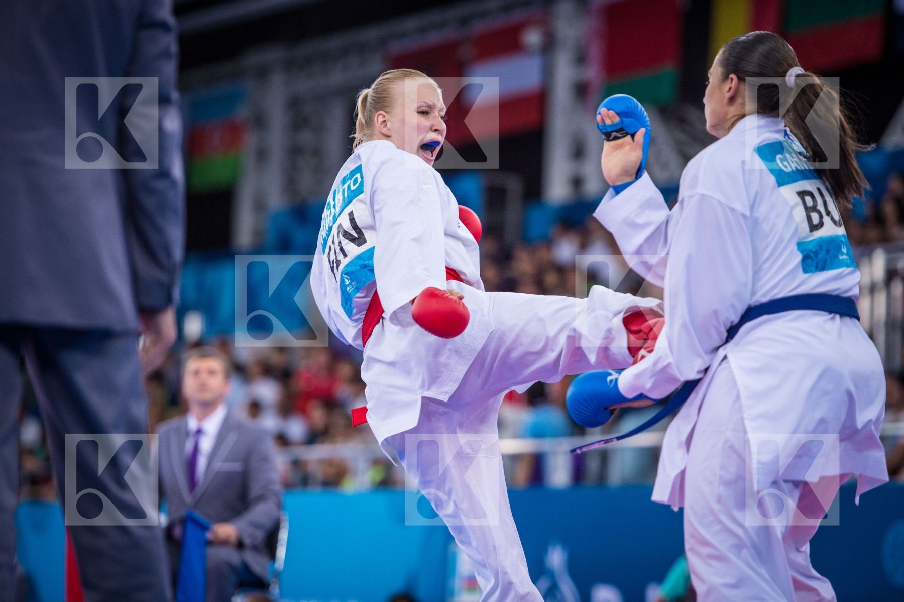 +68 kg Bulgaria day2 Finland Ganeva Borislava kumite Kuusisto He