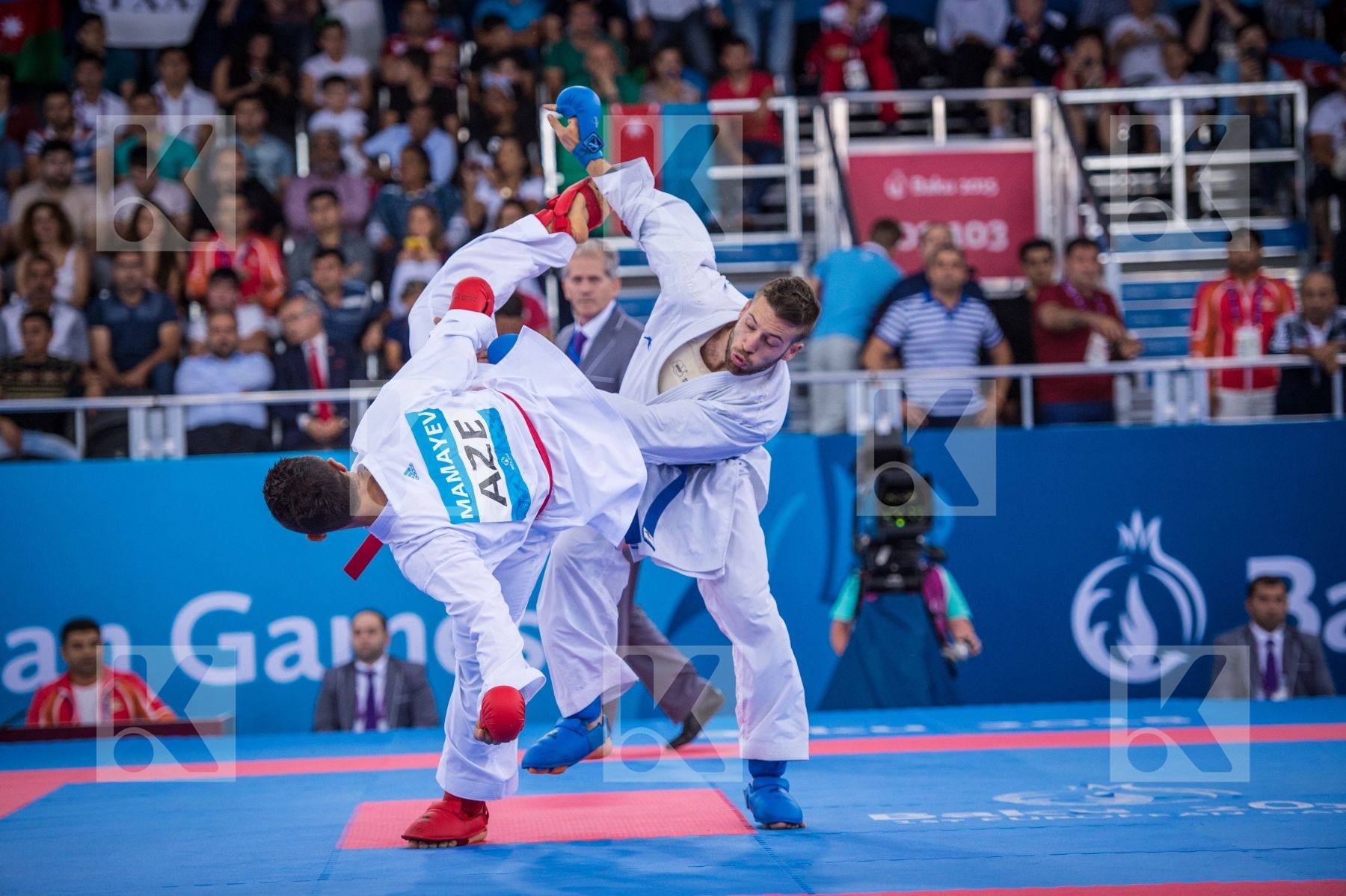 -84 kg Azerbaijan day2 Greece kumite Mamayev Aykhan qualificatio