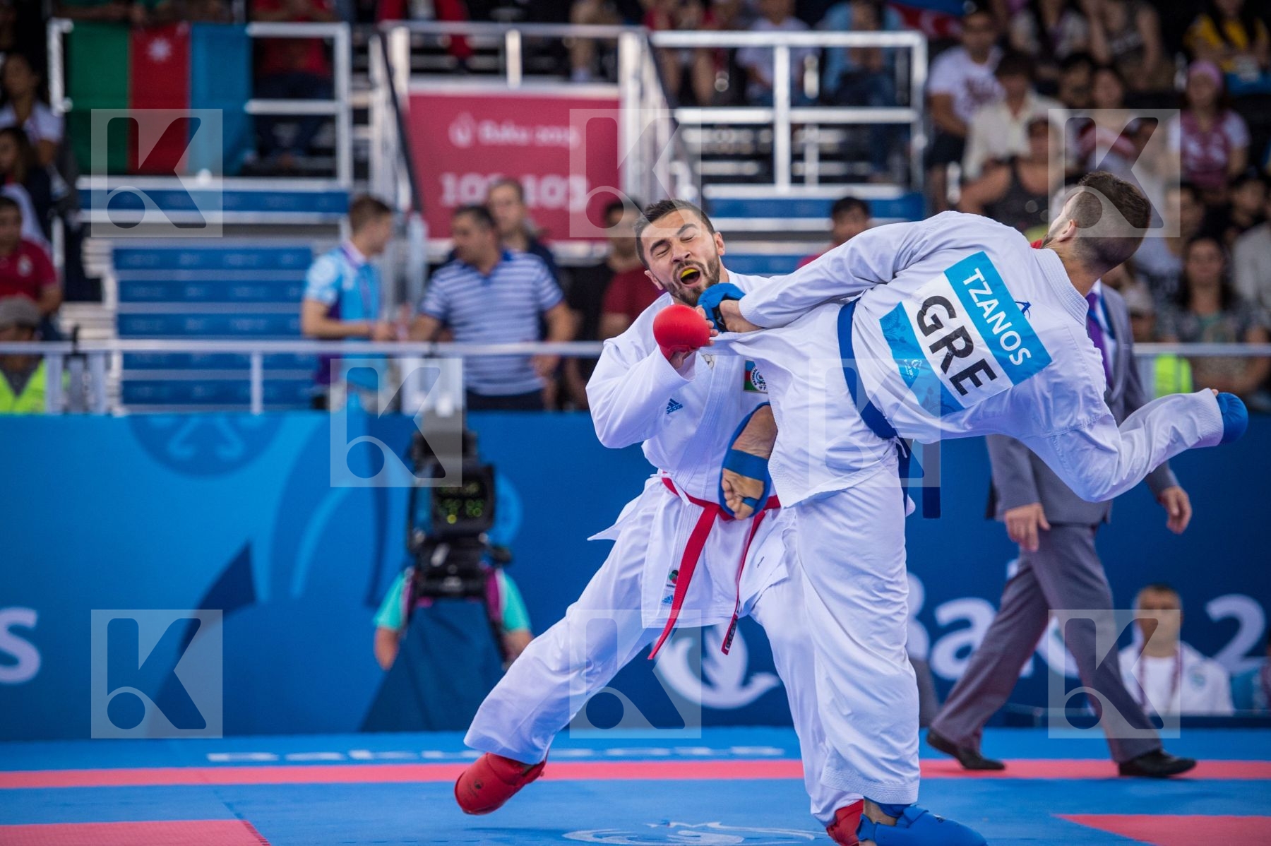 -84 kg Azerbaijan day2 Greece kumite Mamayev Aykhan qualificatio