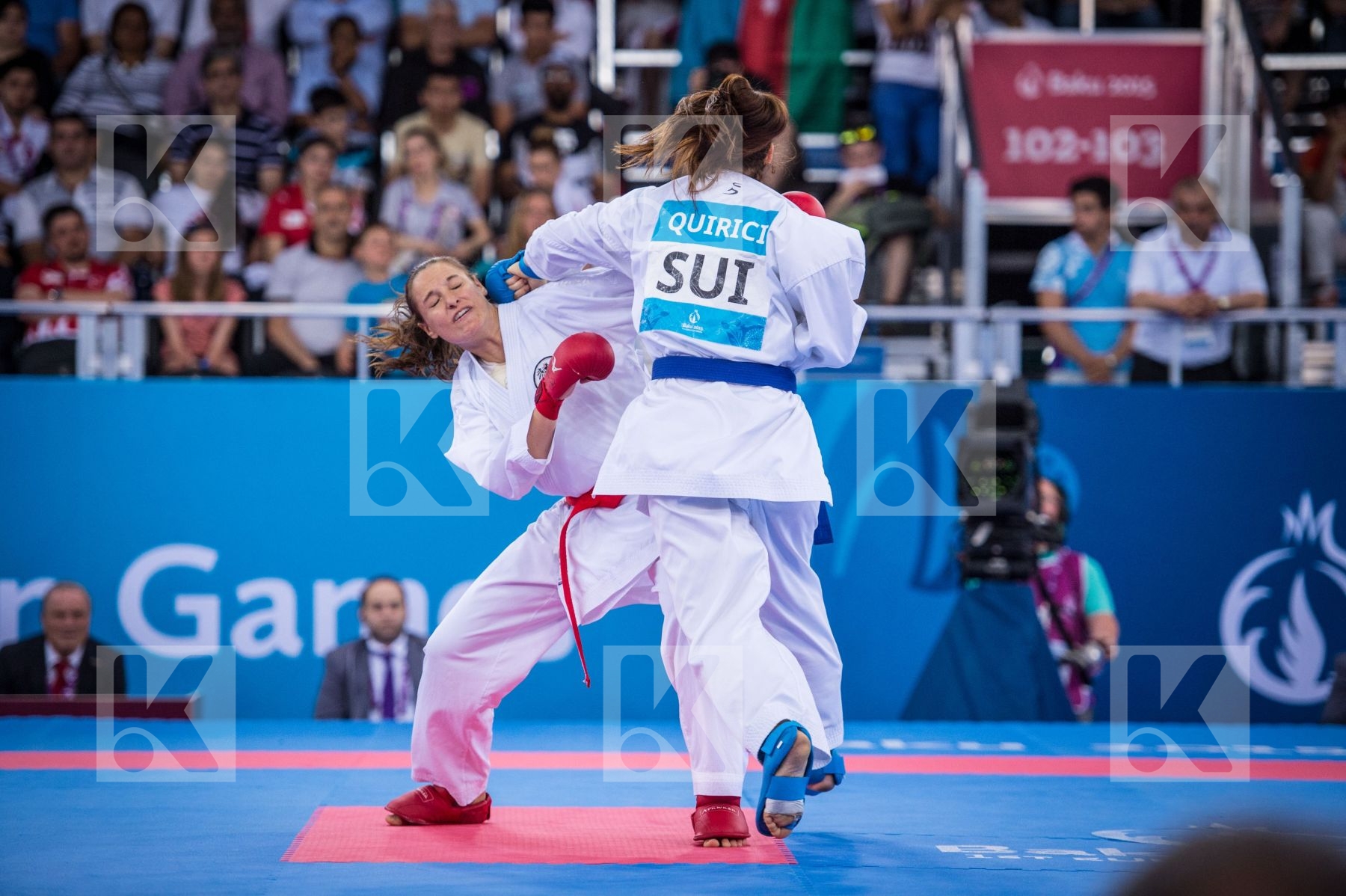 -68 kg Austria Buchinger Alisa day2 kumite qualification Quirici