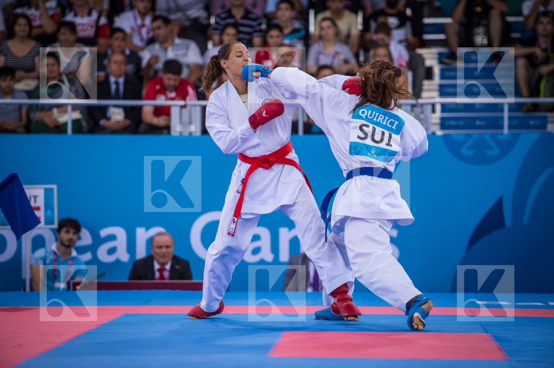 -68 kg Austria Buchinger Alisa day2 kumite qualification Quirici