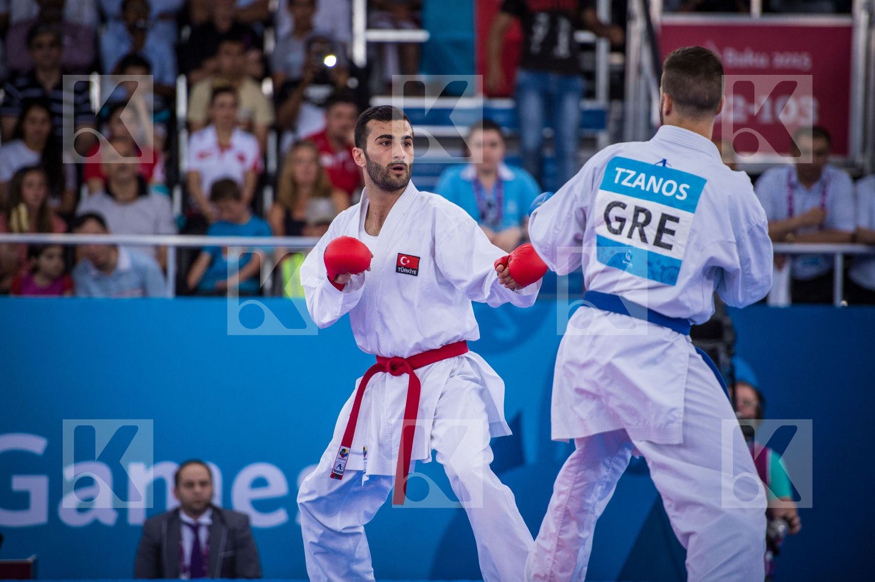 -84 kg Aktas Ugur day2 Greece kumite qualification Turkey Tzanos