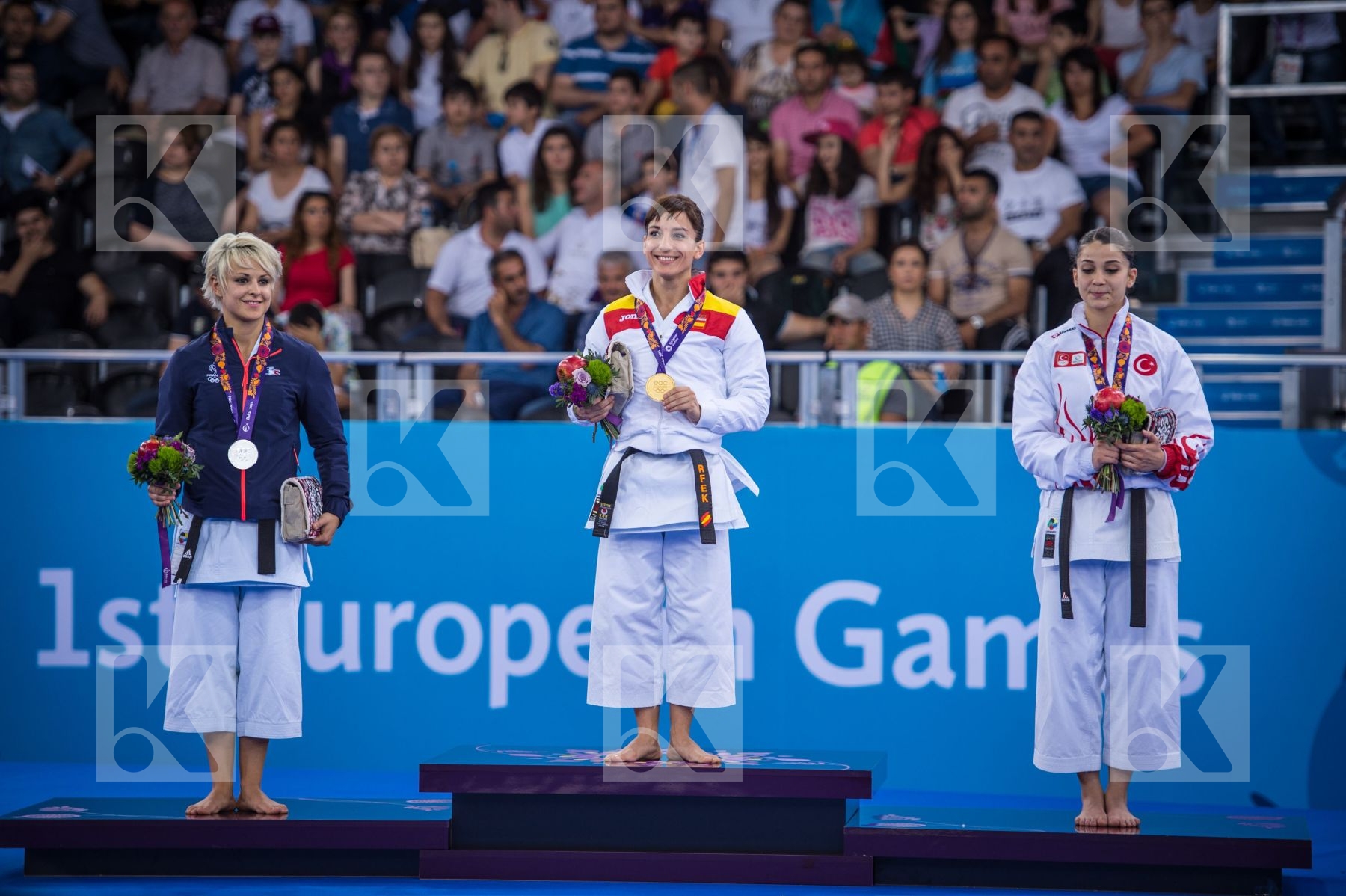 Coban Merve finals France Kata podium Sanchez Jaime Sandra Scord