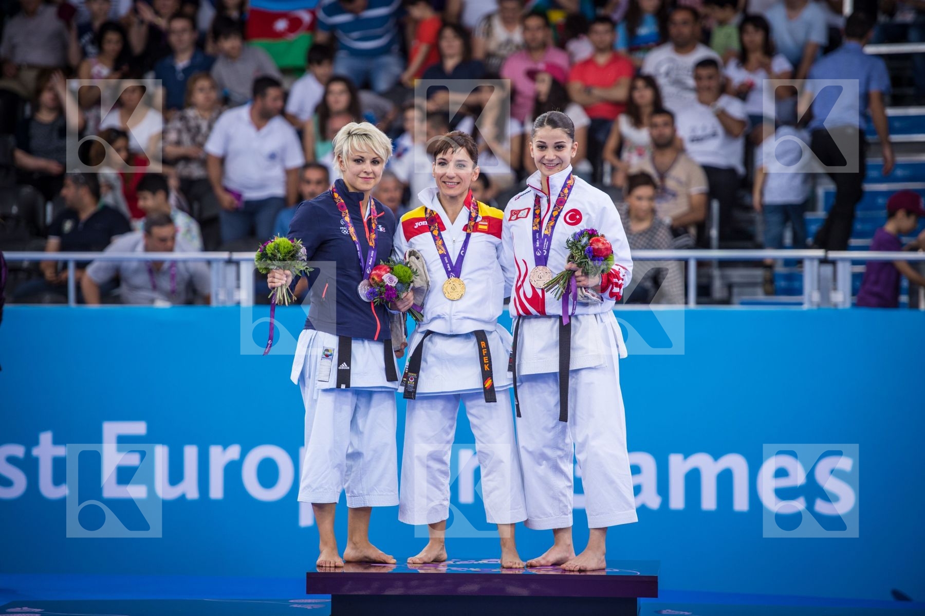 Coban Merve finals France Kata podium Sanchez Jaime Sandra Scord