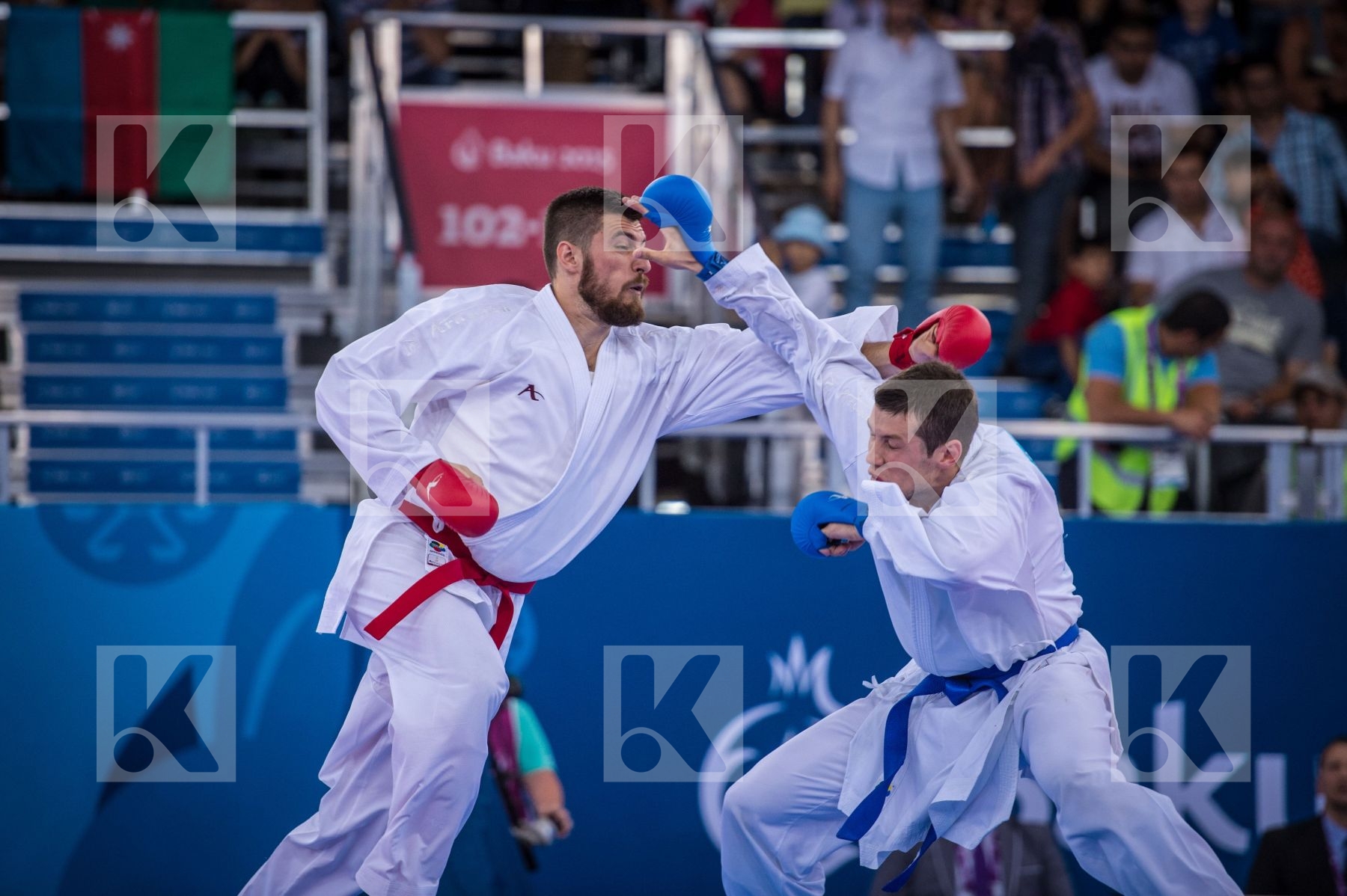 +84 kg Bitevic Slobodan bronze Fyr Of Macedonia kumite Nestorovs