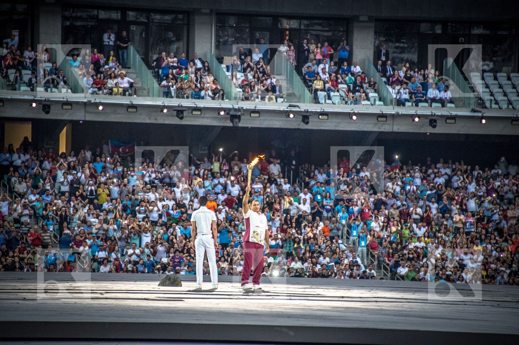 Olympic flame Open Ceremony