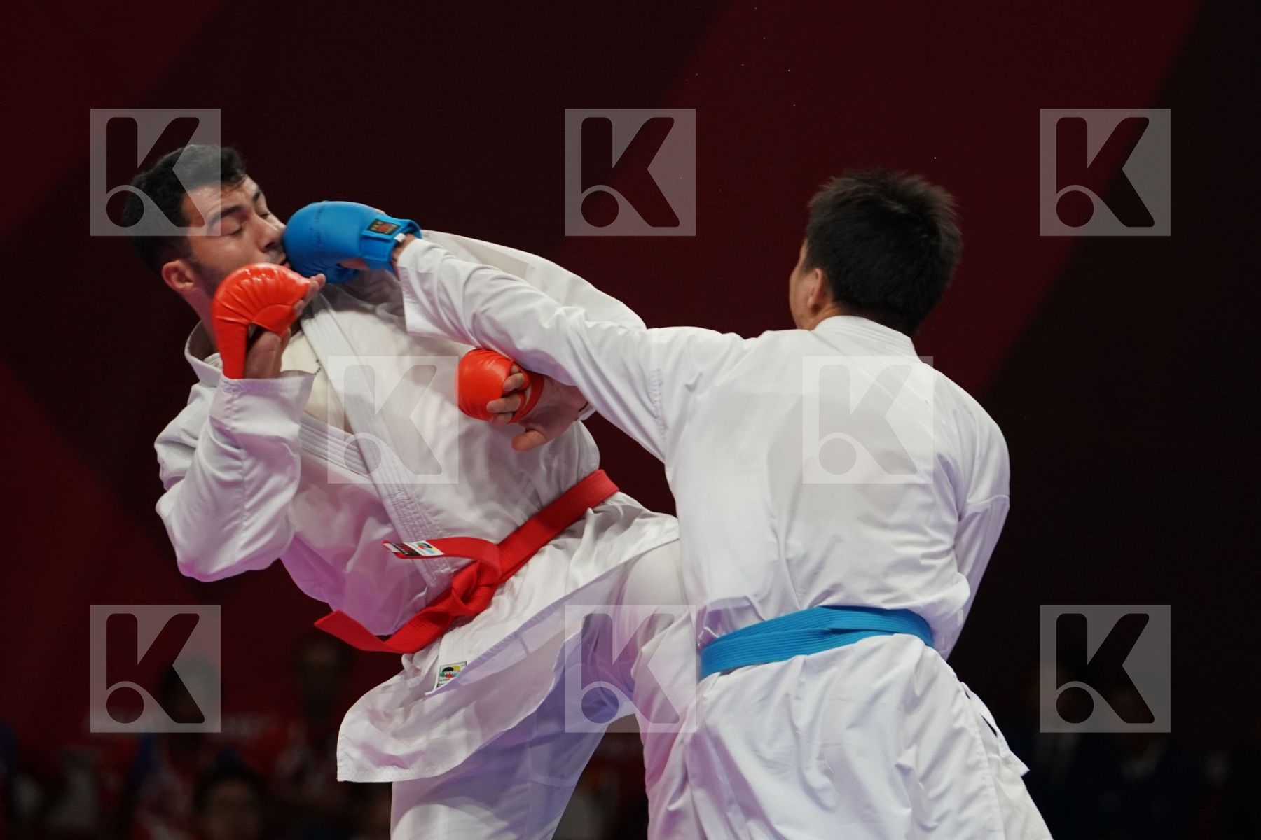 SAJAD GANJZADEH (ISLAMIC REPUBLIC OF IRAN) vs MINH PHUNG NGUYEN (VIETNAM) in Senior Kumite 68+ Kg - podium ceremony