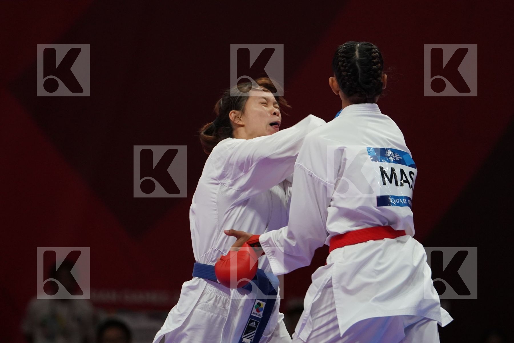 SYAKILLA SALNI JEFRY KRISNAN (MALAYSIA) vs SOK I WONG (MACAO) in Senior Kumite -55 Kg - Bronze bout