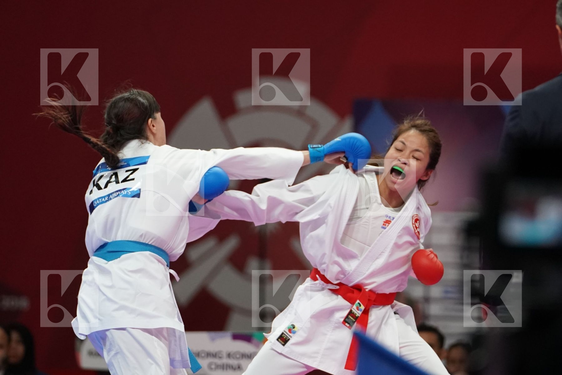 WAN YU CHOI (HONG KONG) vs MADINA UTELBAYEVA (KAZAKHSTAN) in Senior Kumite Ð 61 Kg - Bronze