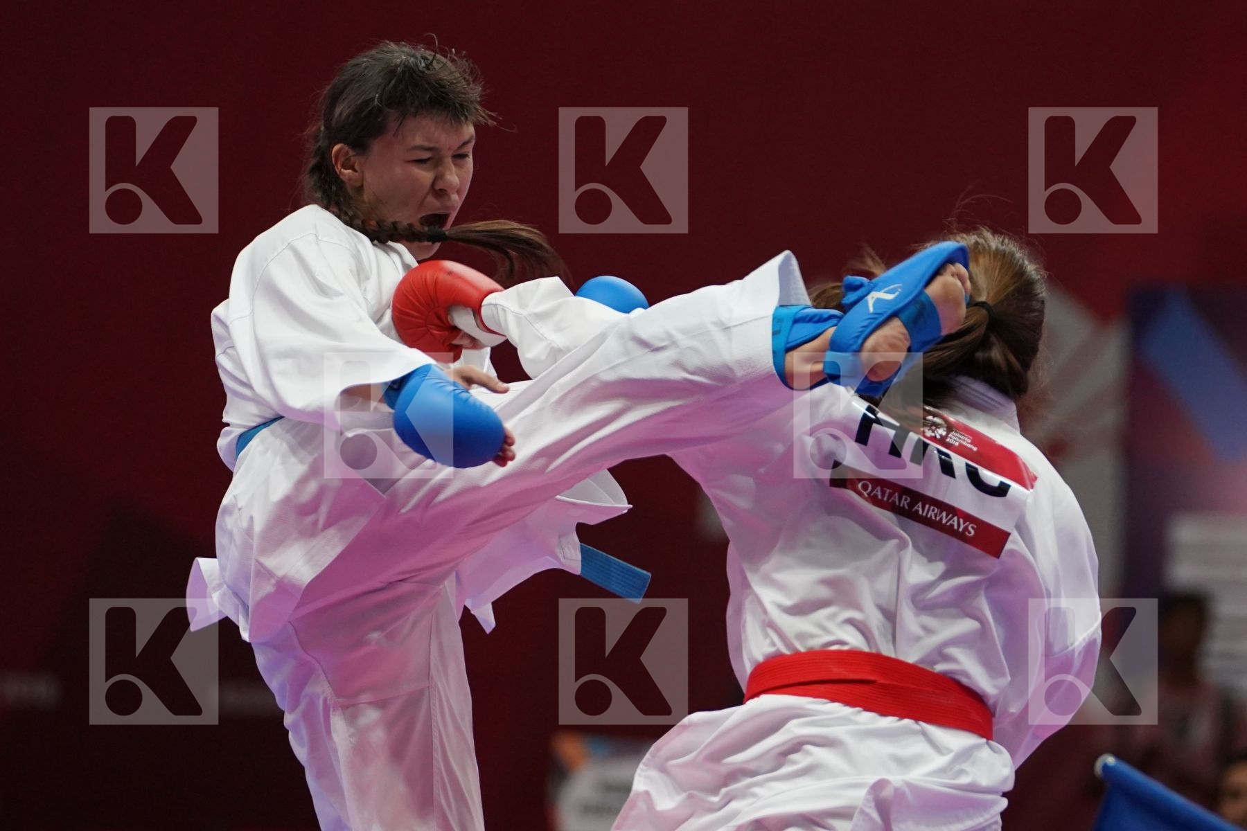 WAN YU CHOI (HONG KONG) vs MADINA UTELBAYEVA (KAZAKHSTAN) in Senior Kumite Ð 61 Kg - Bronze