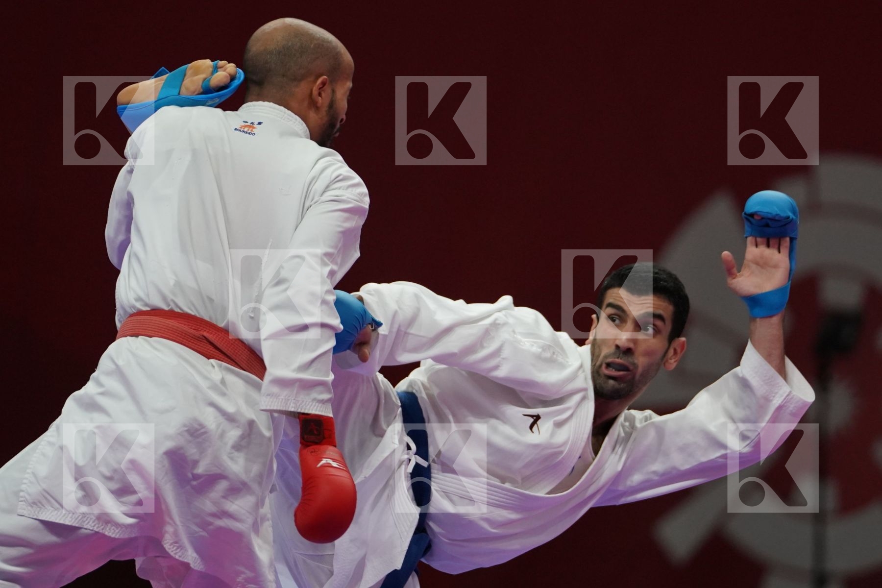 FAHAD ATIAH ALKHATHAMI (SAUDI ARABIA) vs ALI ABDULAZIZ (KUWAIT) in Senior Kumite -67 Kg - Qualification