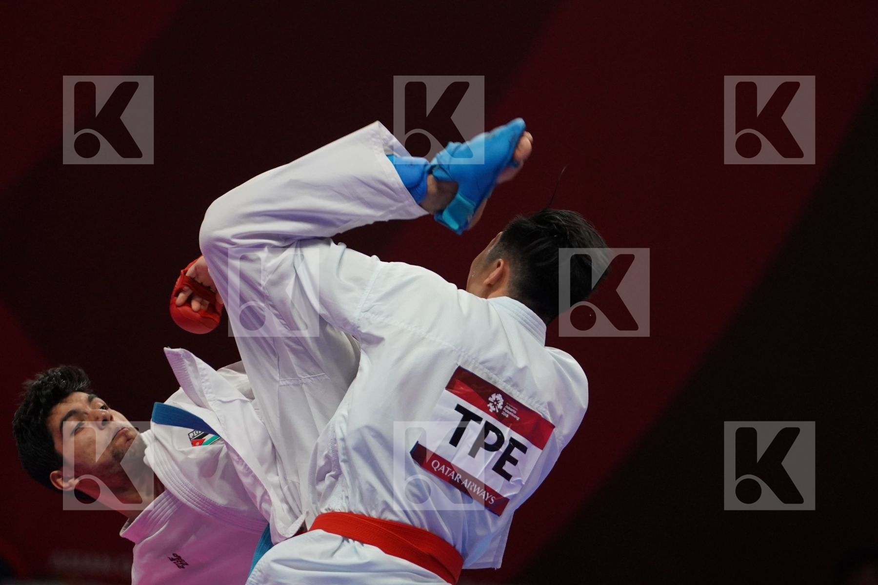 WEICHIEH TANG (CHINESE TAIPEI) vs ABDEL RAHMAN ALMASATFA (JORDAN) in Senior Kumite -67 Kg - Bronze