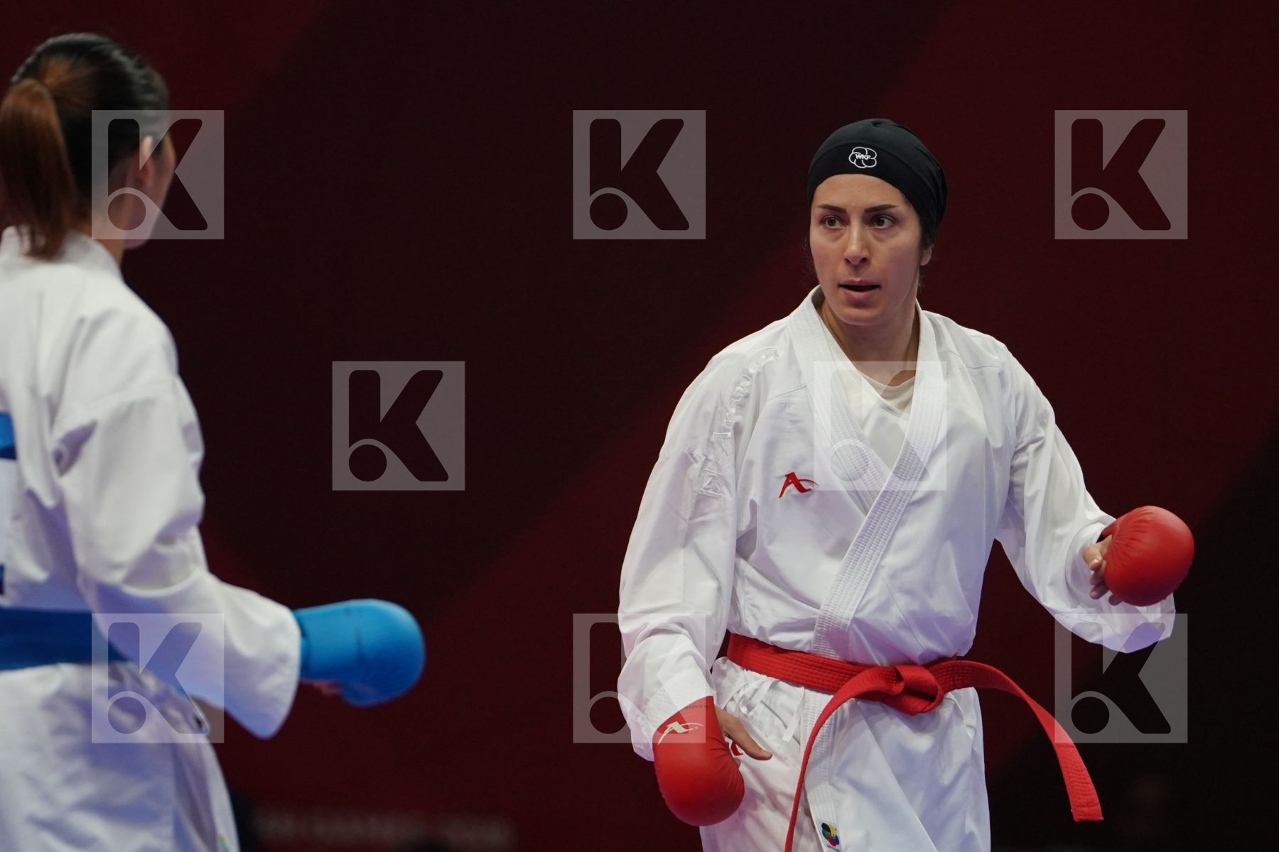 PEGAH ZANGENEHKARKOOTI (ISLAMIC REPUBLIC OF IRAN) vs THI NGOAN NGUYEN (VIETNAM) in Senior Kumite Ð 68 Kg - Bronze