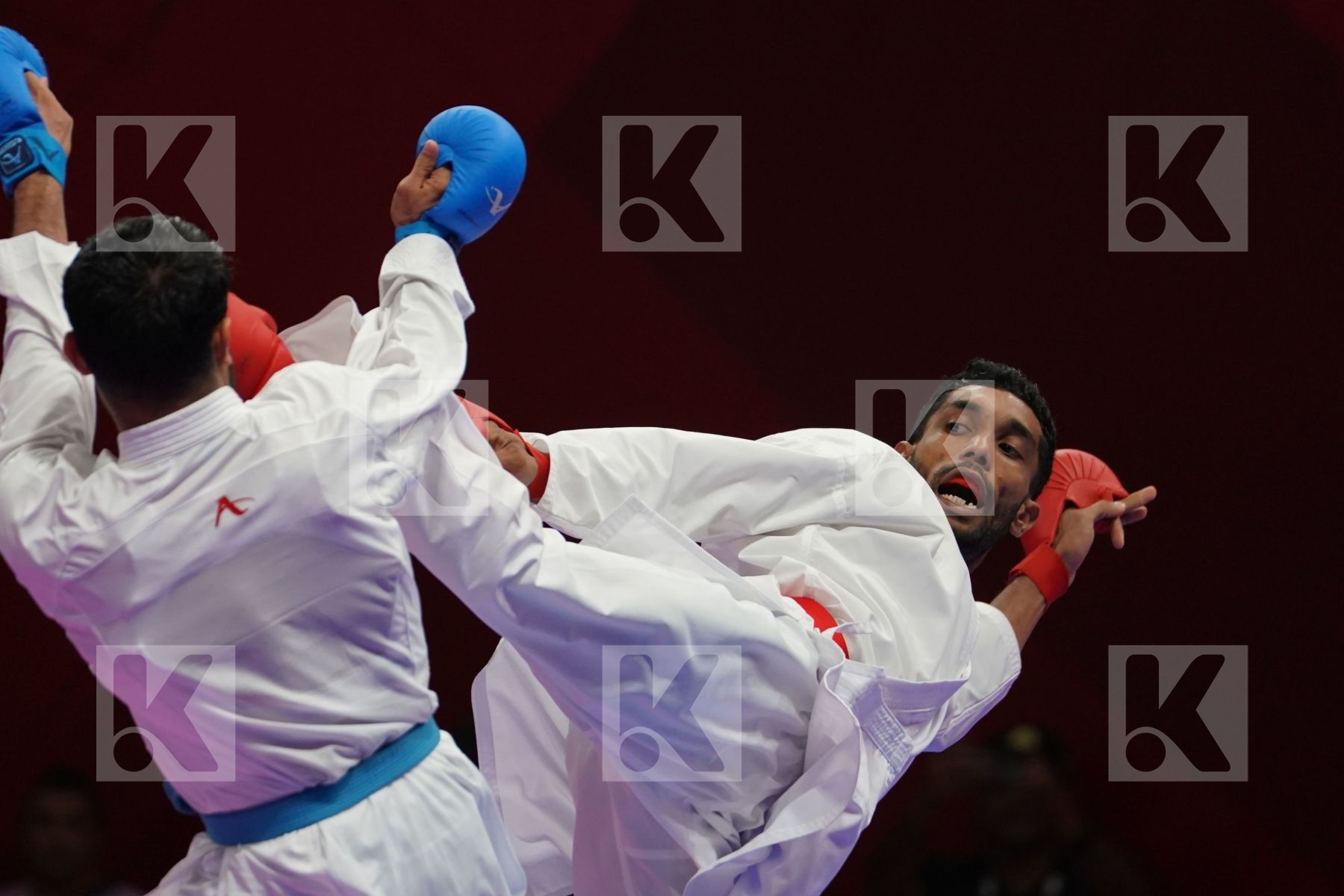 SHARMENDRAN RAGHONATHAN (MALAYSIA) vs SAADI GHULAM ABBAS (PAKISTAN) in Senior Kumite Ð 75 Kg - Qualification