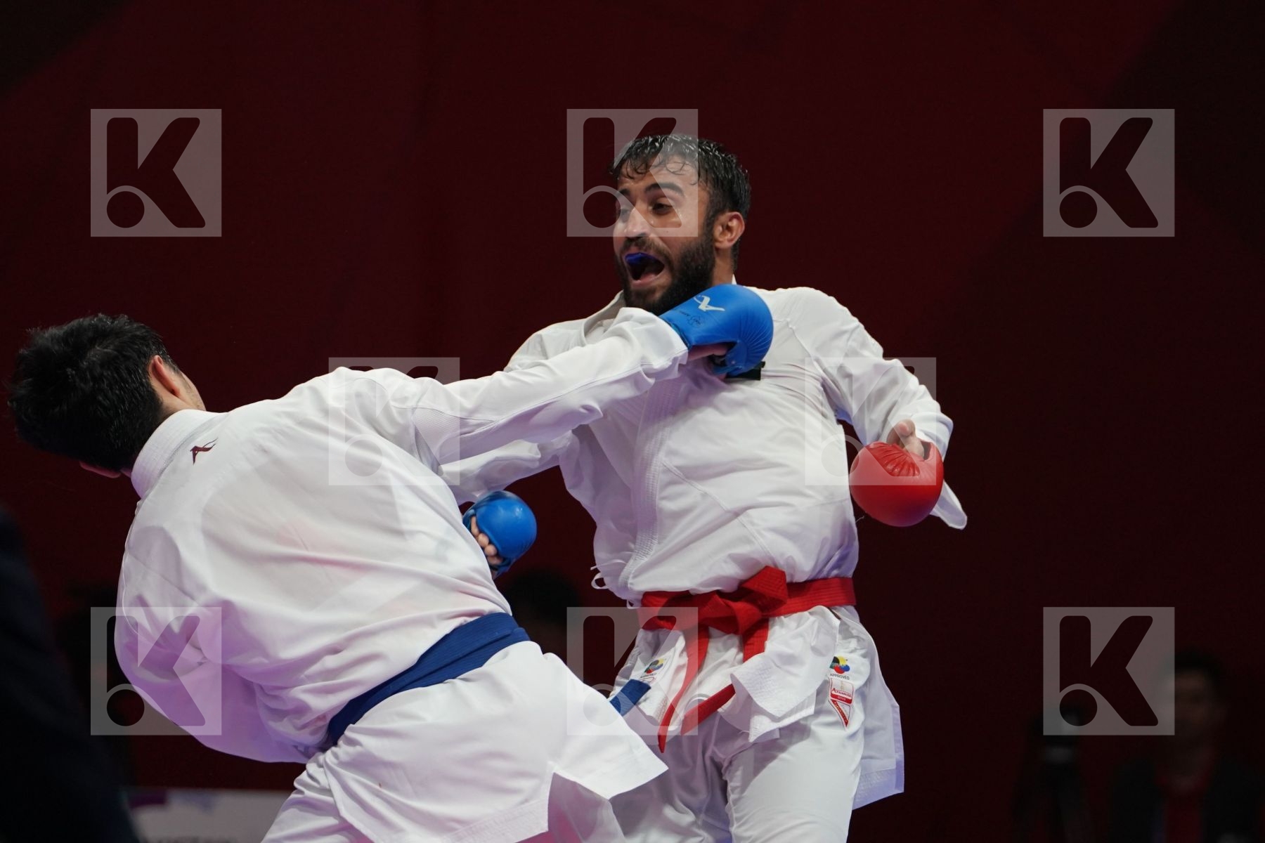 SAADI GHULAM ABBAS (PAKISTAN) vs RAEF ADEL ALTURKISTANI (SAUDI ARABIA) in Senior Kumite Ð 75 Kg - Qualification