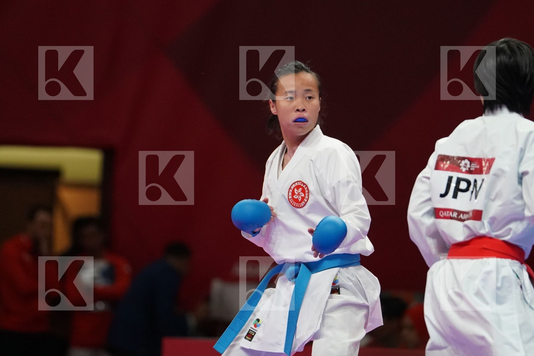 MIHO MIYAHARA (JAPAN) vs YEE TING TSANG (HONG KONG) in Senior Kumite -50 Kg - Qualification