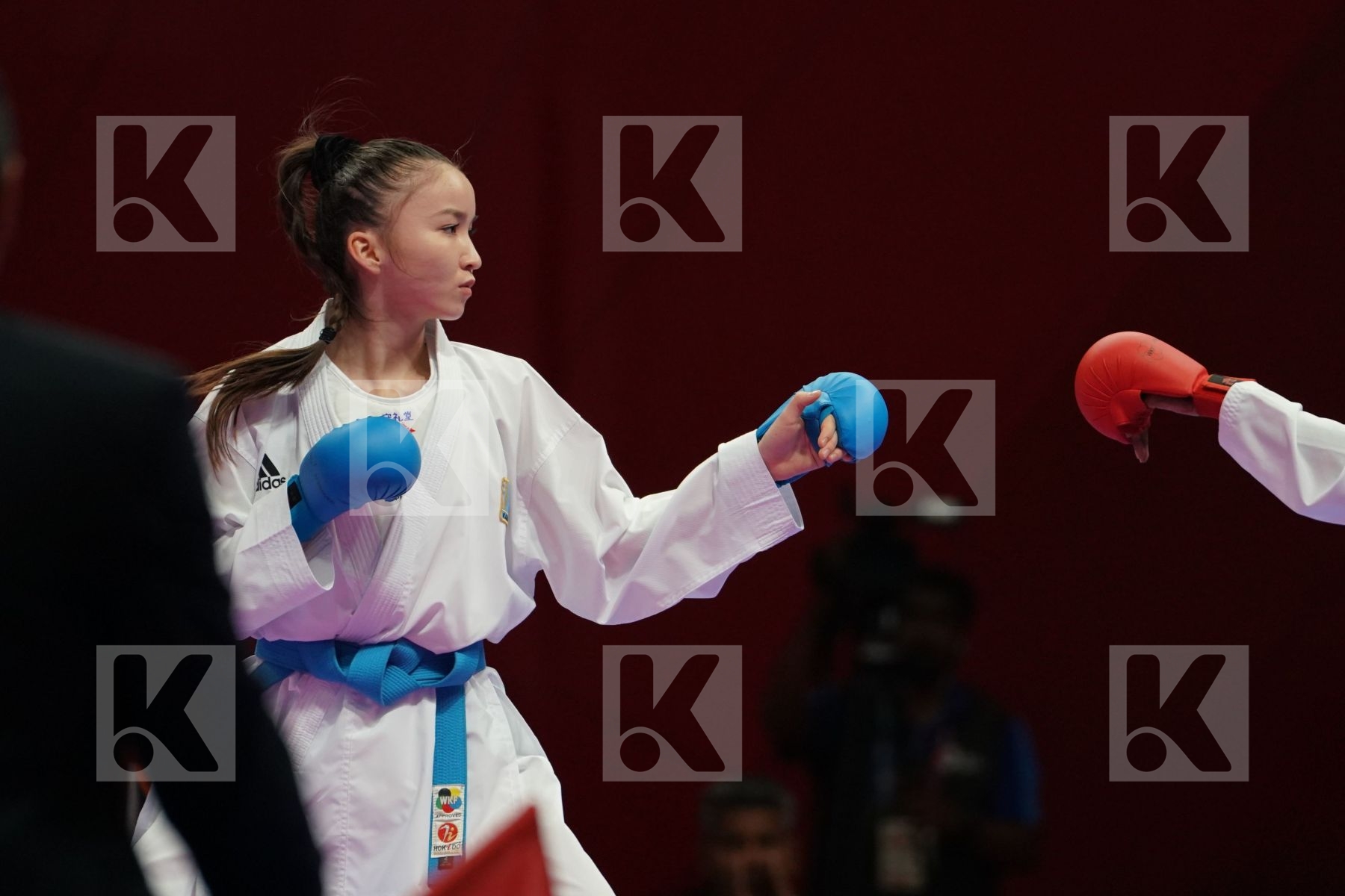 MADHURI POOVANESAN (MALAYSIA) vs MOLDIR ZHANGBYRBAY (KAZAKHSTAN) in Senior Kumite -50 Kg - Qualification