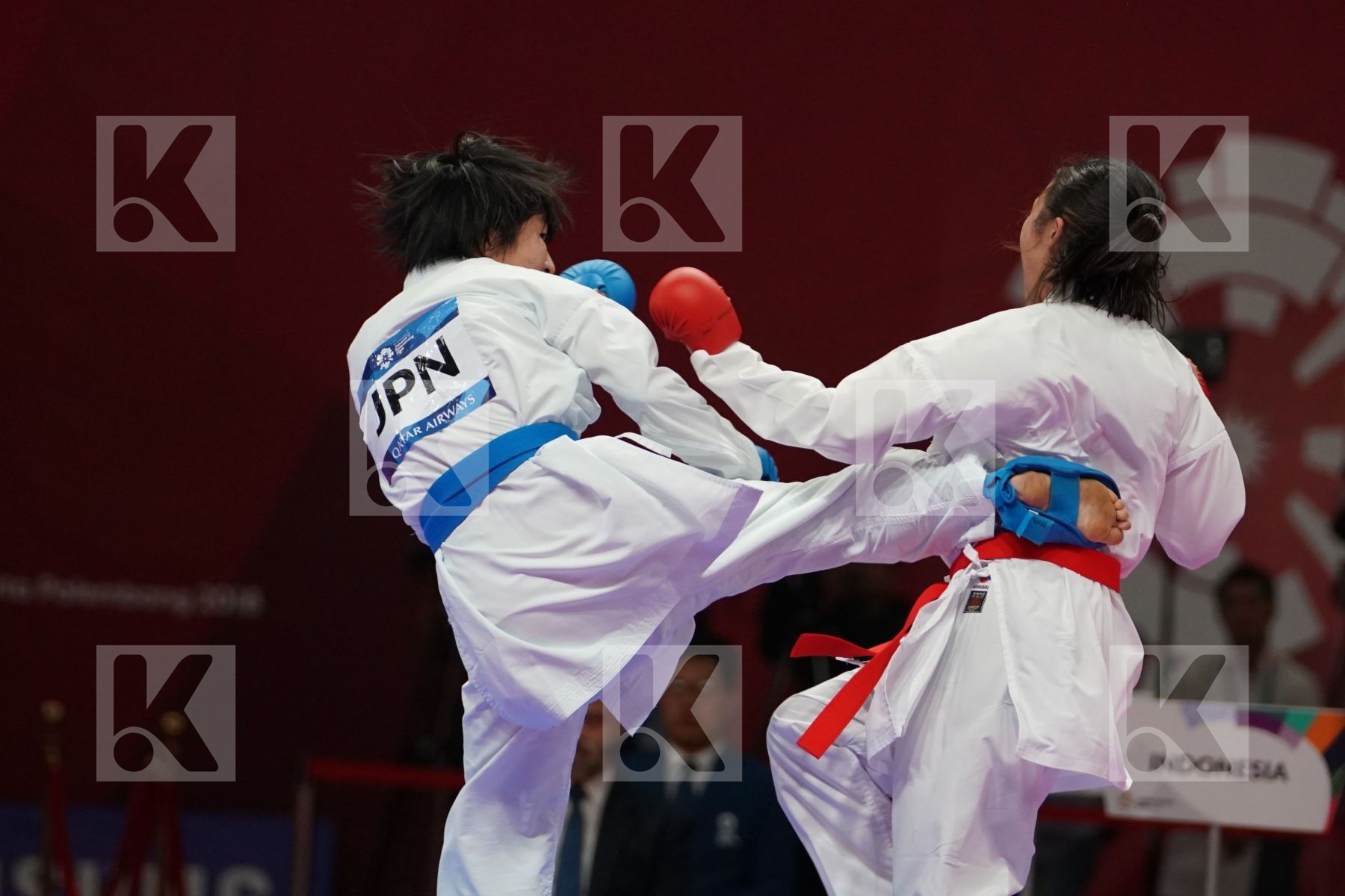 SRUNITA SARI SUKATENDEL (INDONESIA) vs MIHO MIYAHARA (JAPAN) in Senior Kumite -50 Kg - Qualification