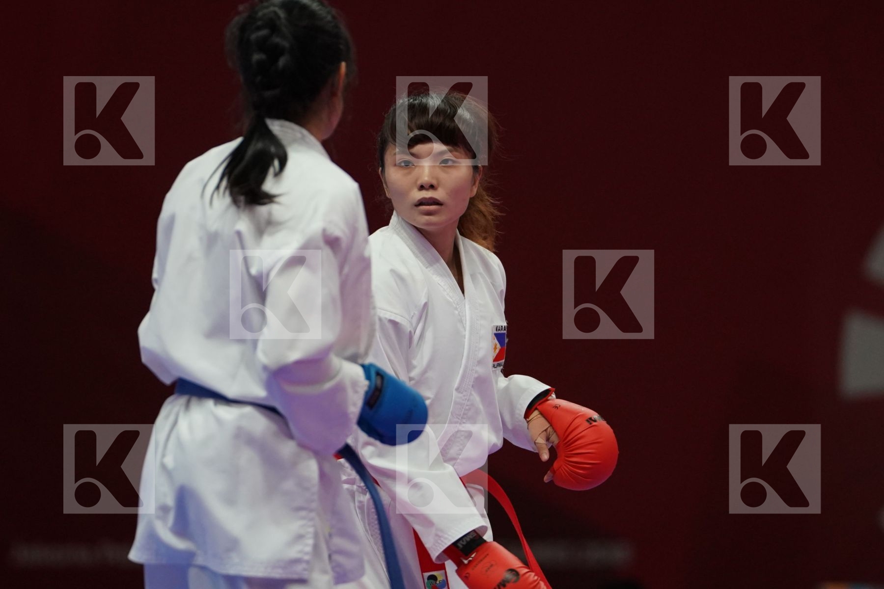 TSUKII JUNNA (PHILIPPINES) vs PAWEENA RAKSACHART (THAILAND) in Senior Kumite -50 Kg - Bronze