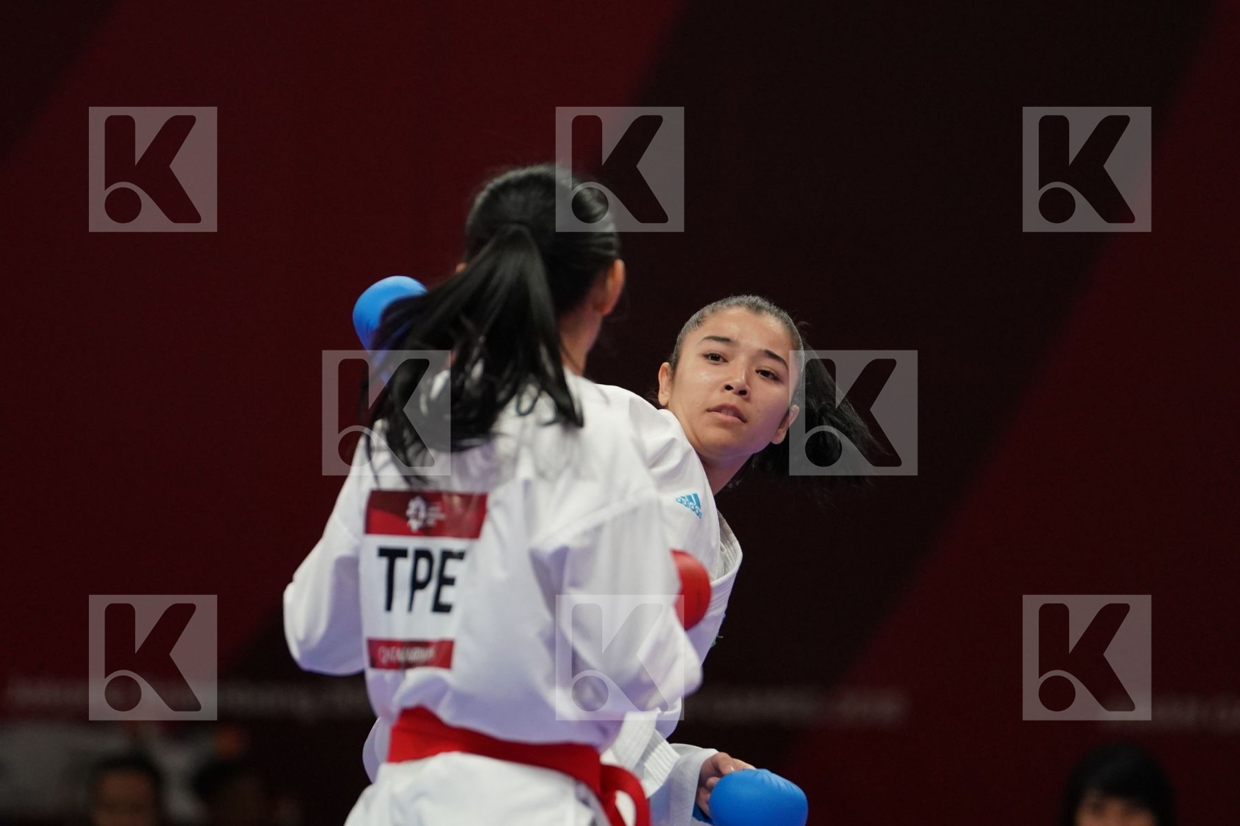 SHIAUSHUANG GU (CHINESE TAIPEI) vs BAKHRINISO BABAEVA (UZBEKISTAN) in Senior Kumite -50 Kg - final