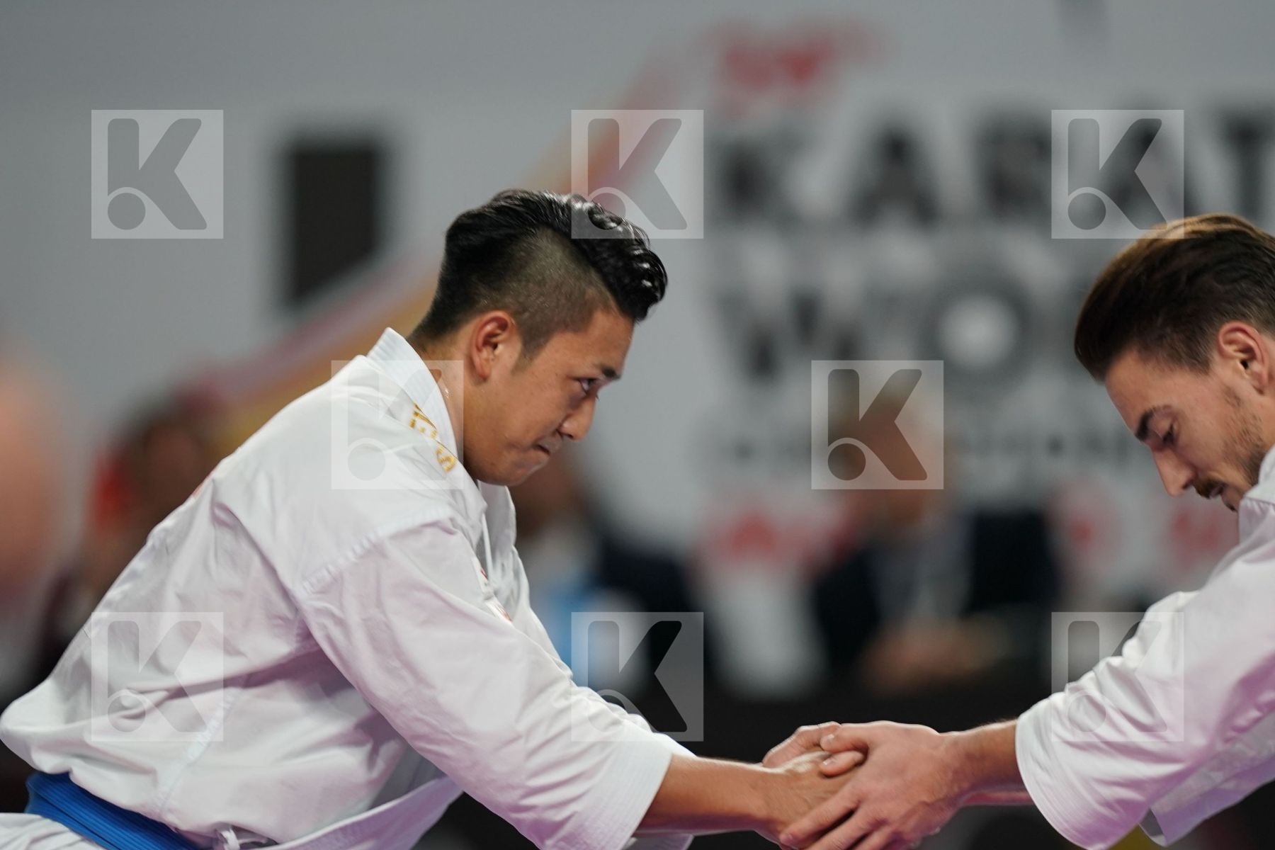 DAMIAN HUGO QUINTERO CAPDEVILA (SPAIN) vs RYO KIYUNA (JAPAN) in Senior Male Kata - Final bout